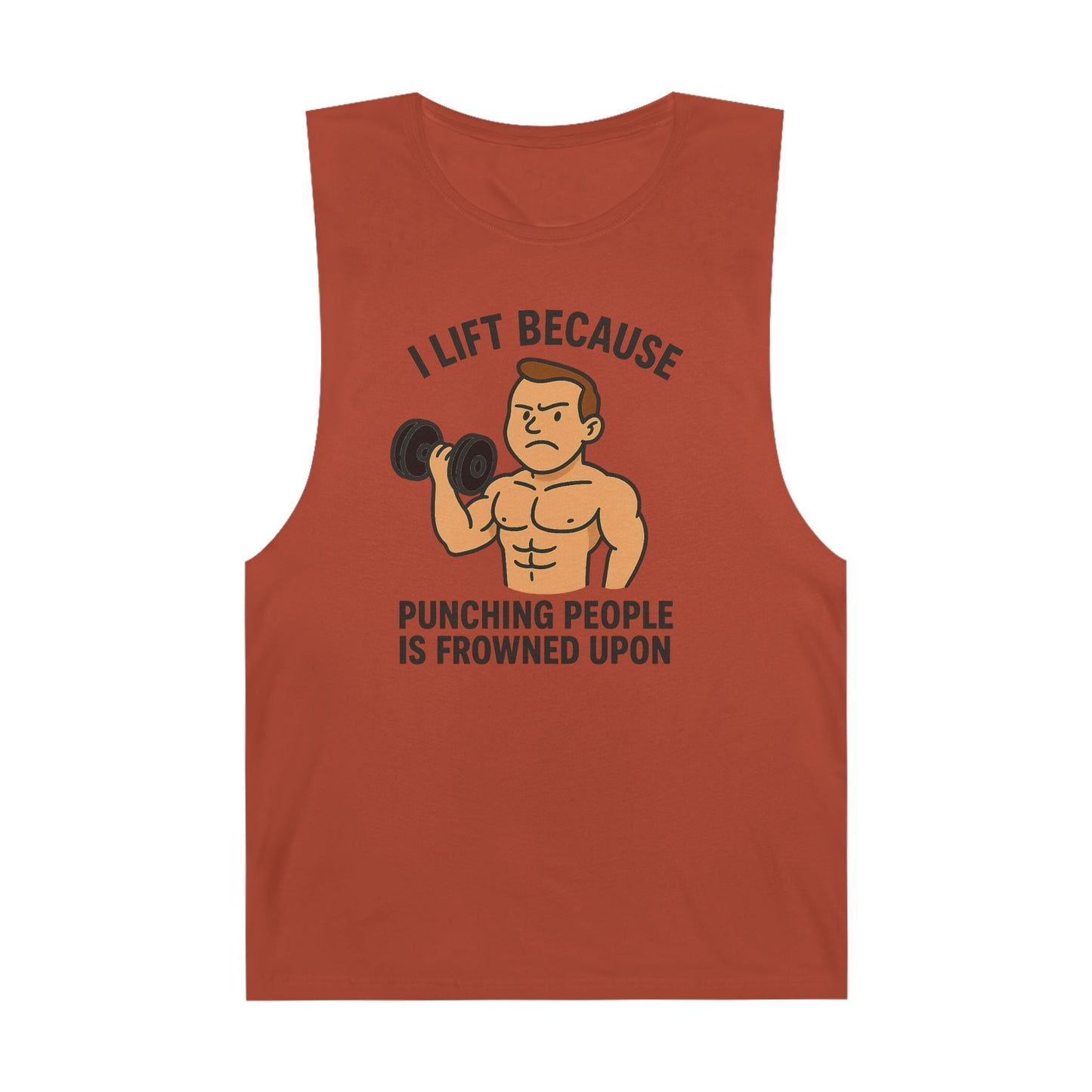 Grit Forge Athletics - "I Lift Because Punching People is Frowned Upon" Weightlifting Tank