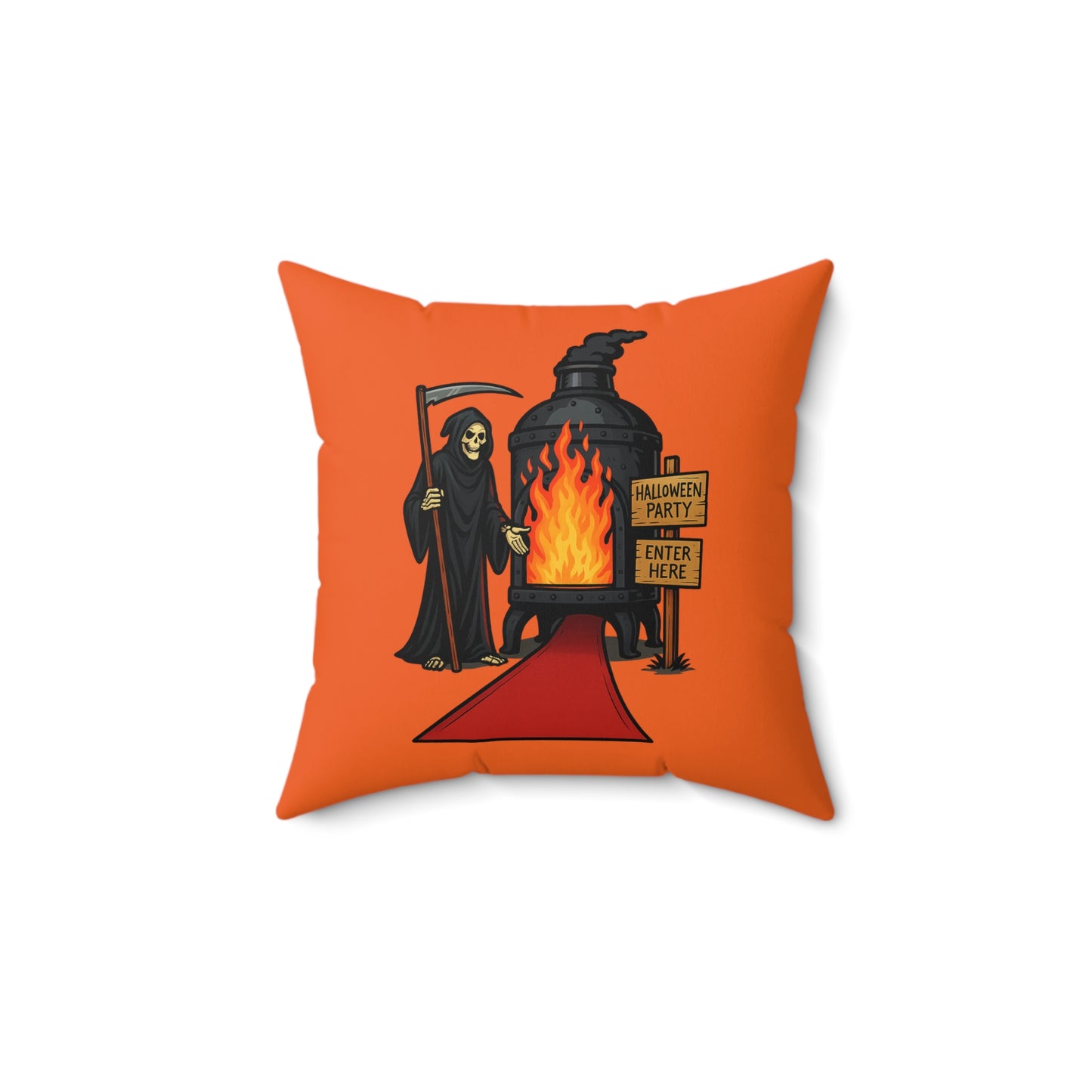 Halloween Party Grim Reaper Pillow