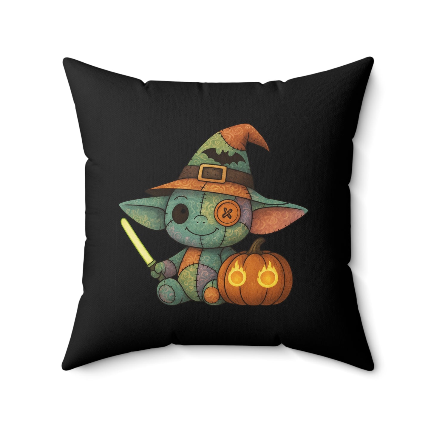 Halloween-Themed Decorative Pillow - Patchwork Baby