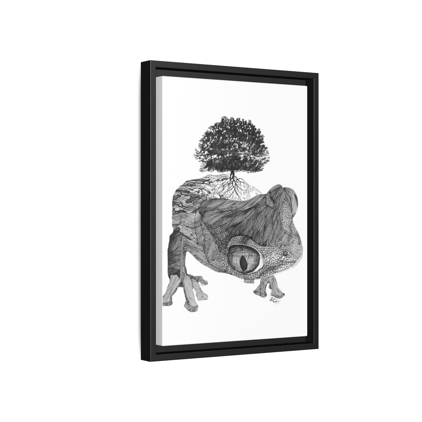 Original 1960s Pen & Ink Print - "Gaia's Shepherd"