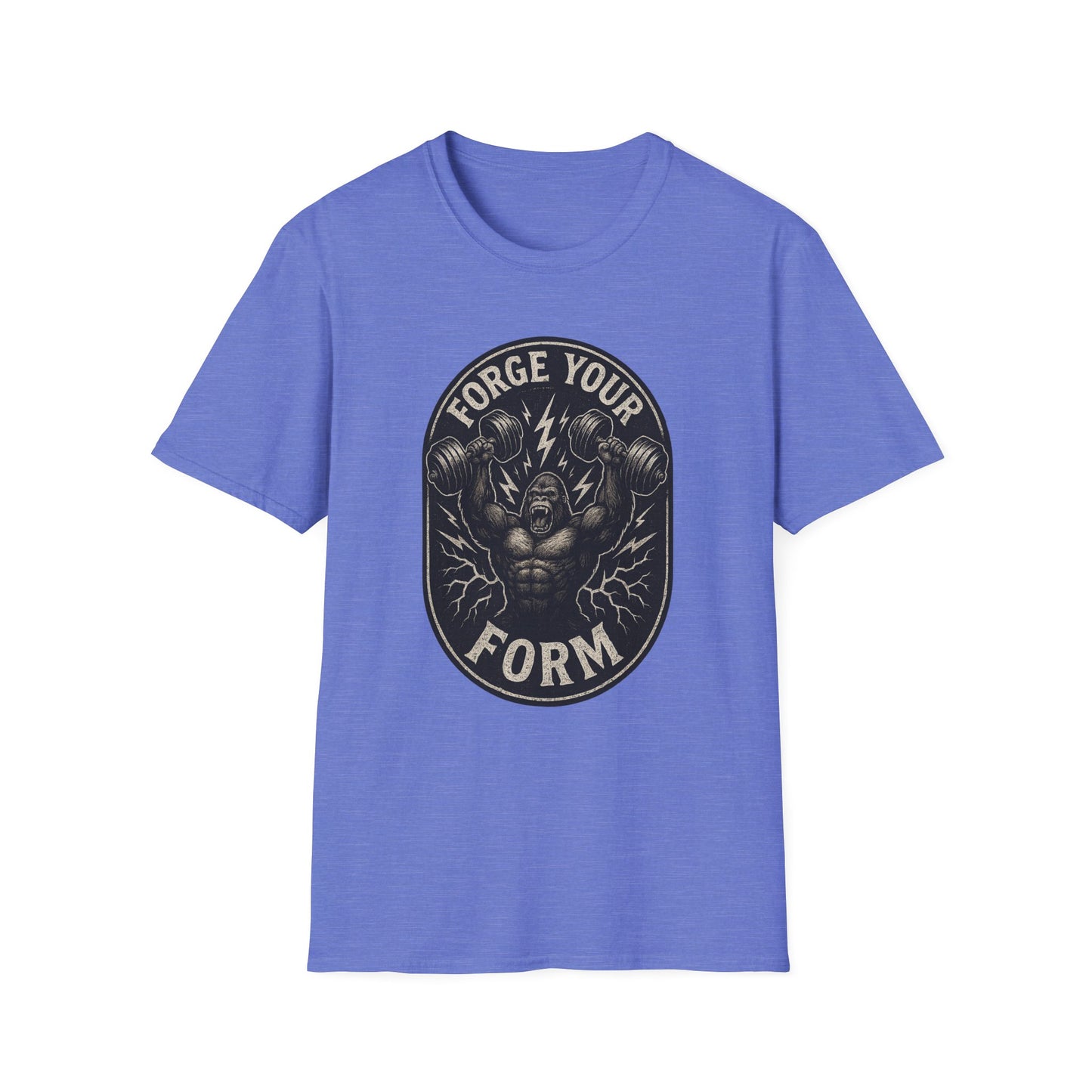 Grit Forge Athletics - "Forge Your Form" Weight Lifting Tee
