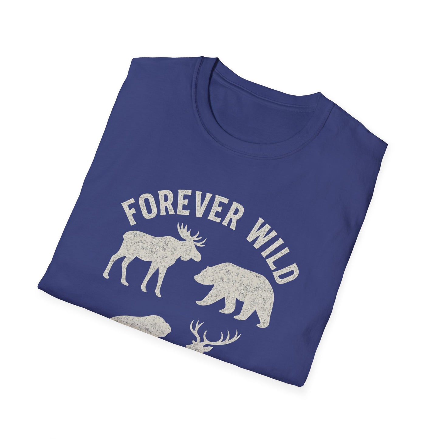 Adirondack Wildlife Softstyle Tee-Shirt - "Forever Wild"