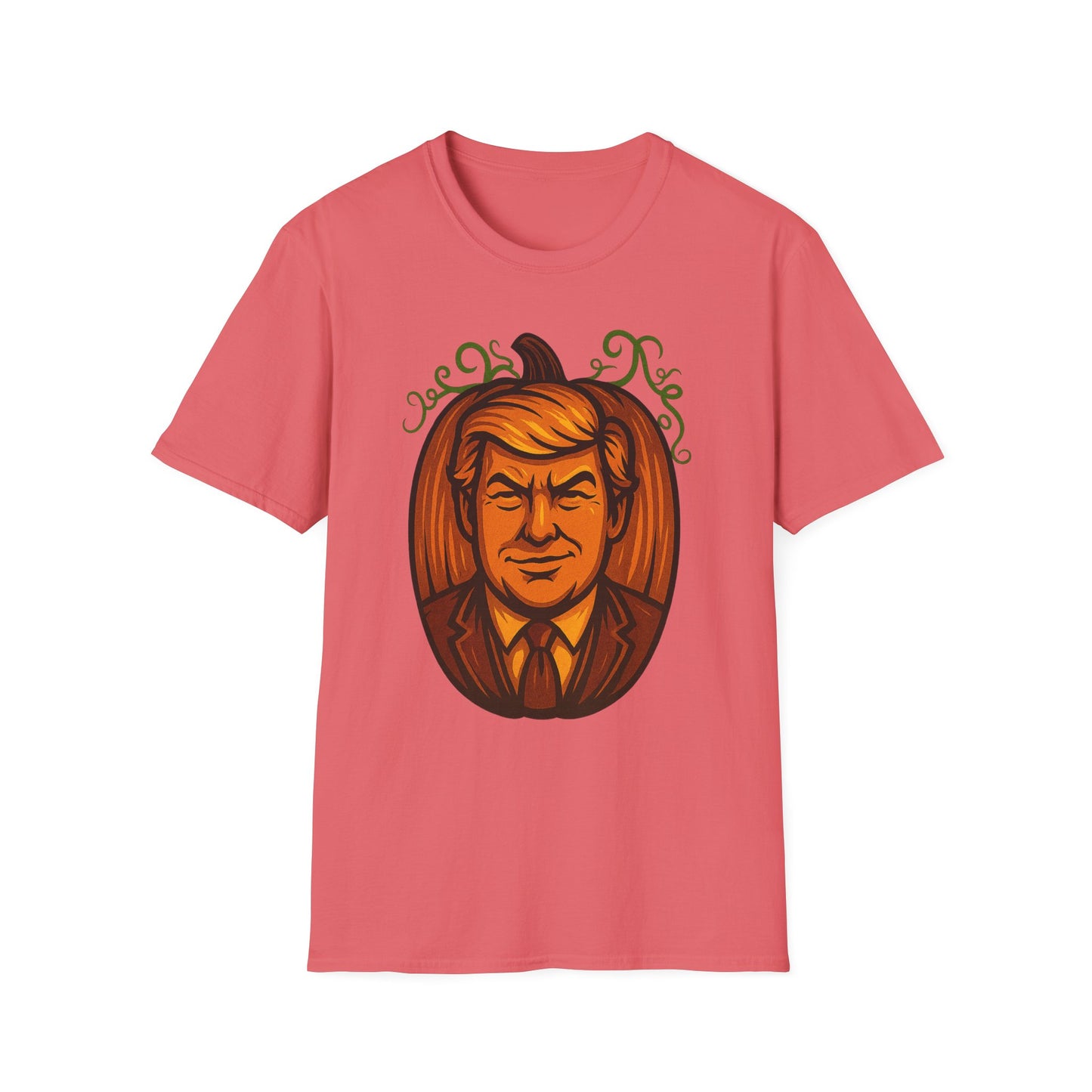 President Pumpkin Head Halloween Graphic Tee-Shirt