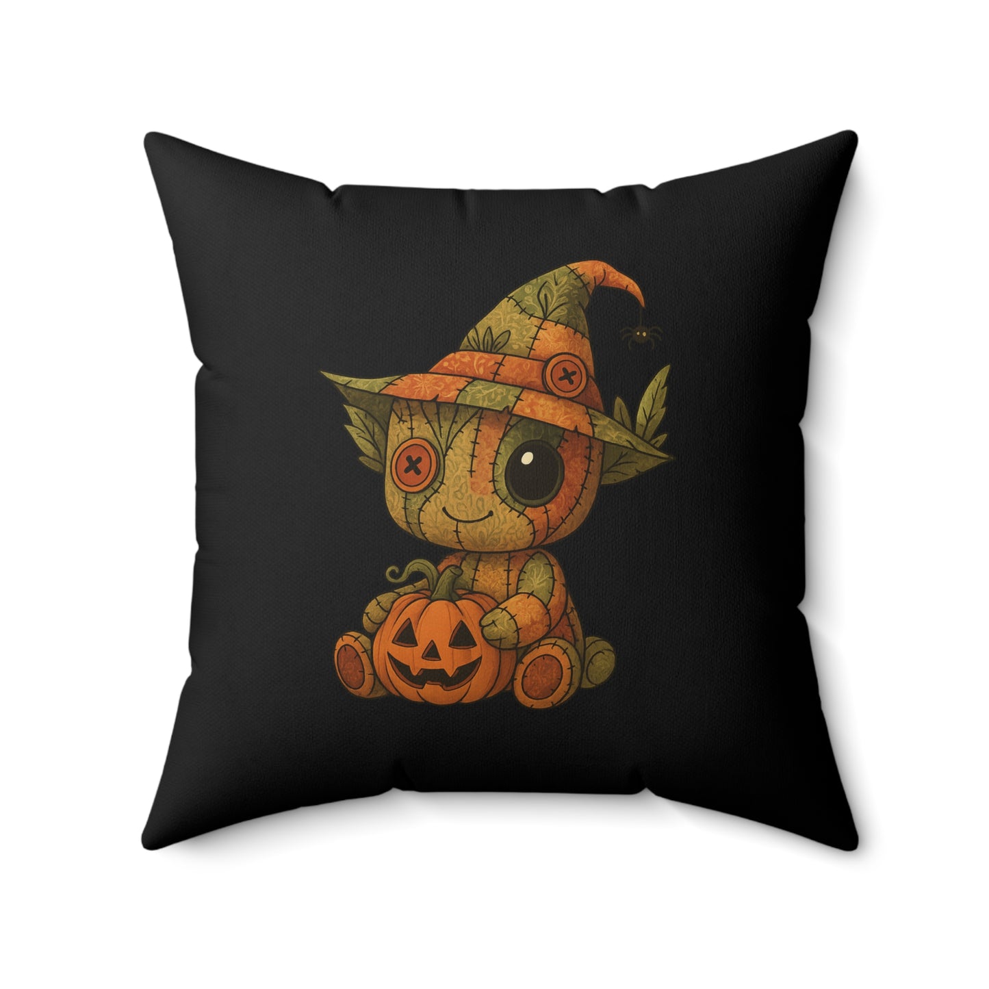 Adorable Halloween Decorative Pillow with Patchwork Baby