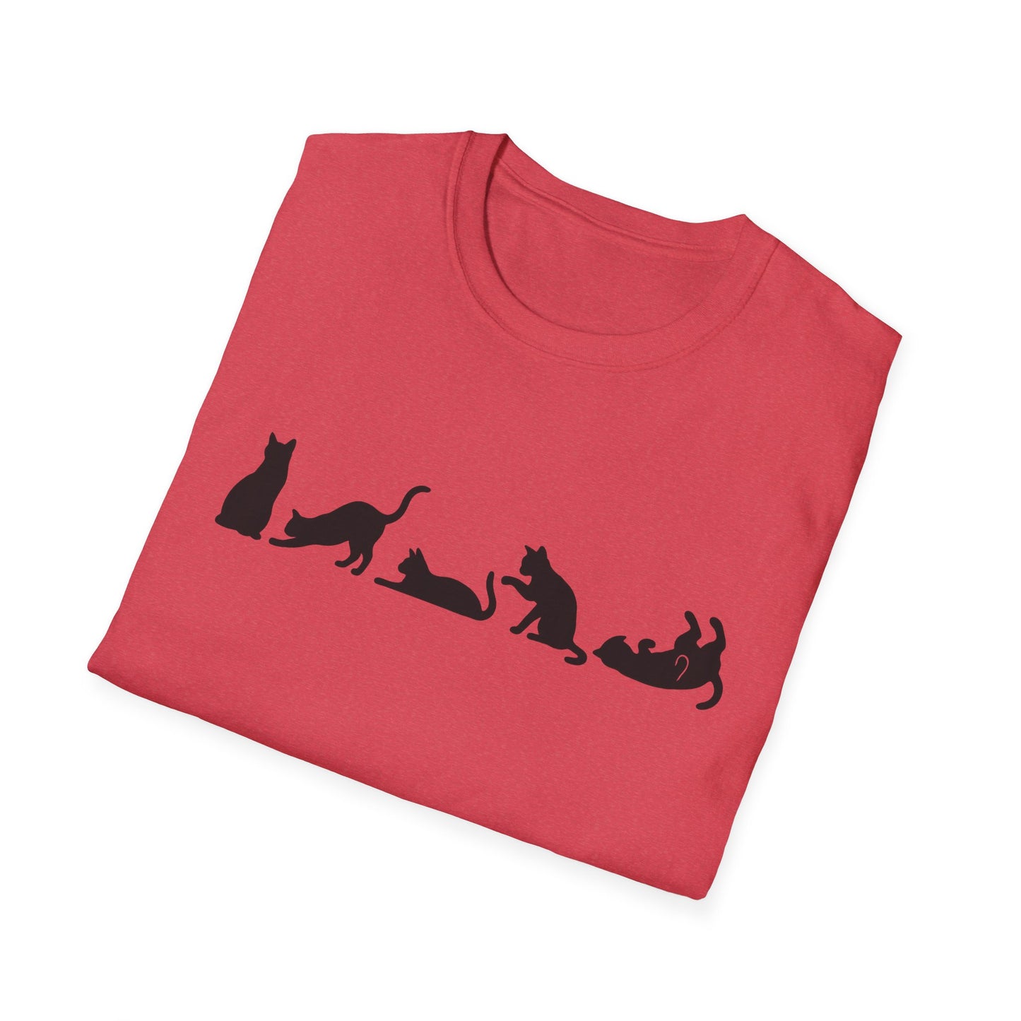 Halloween Cat Lover's Cat Silhouette Softstyle Tee-Shirt