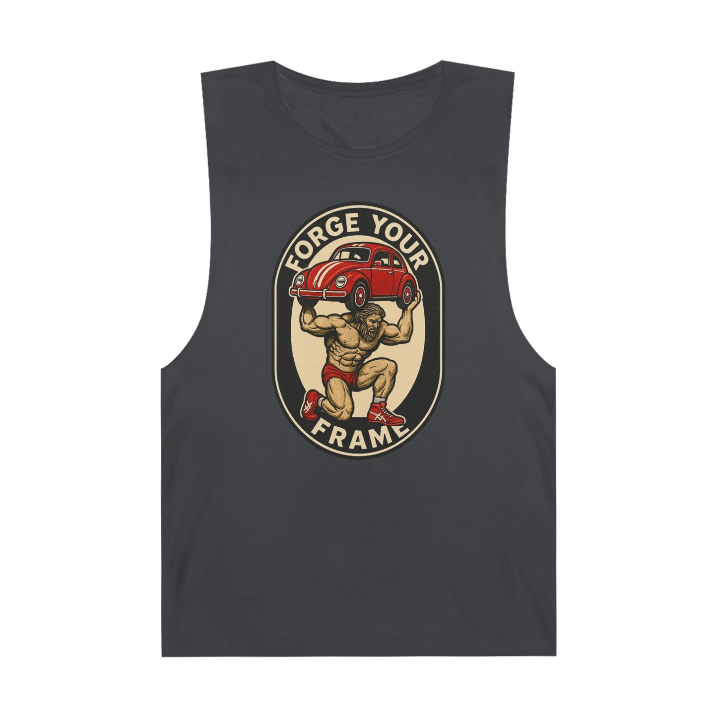 Grit Forge Athletics - "Forge Your Frame" Graphic Weightlifting Tank Top