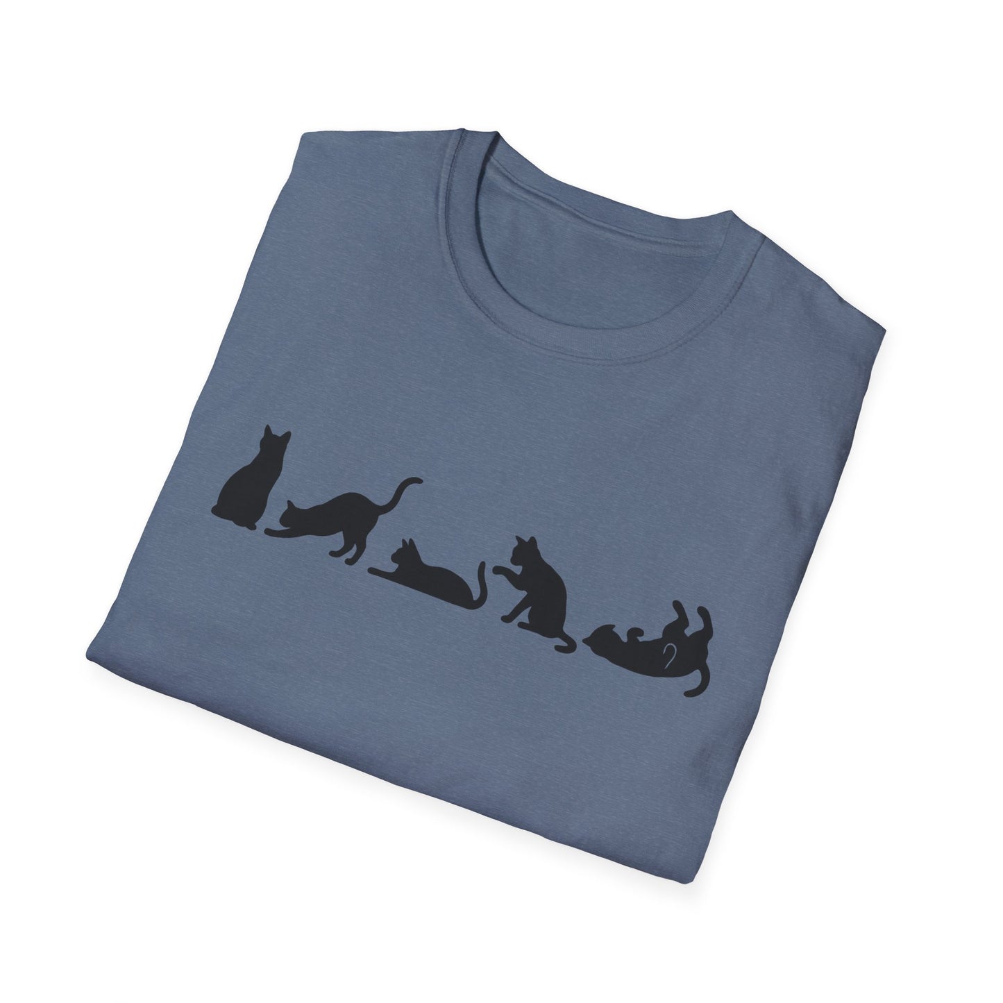 Halloween Cat Lover's Cat Silhouette Softstyle Tee-Shirt