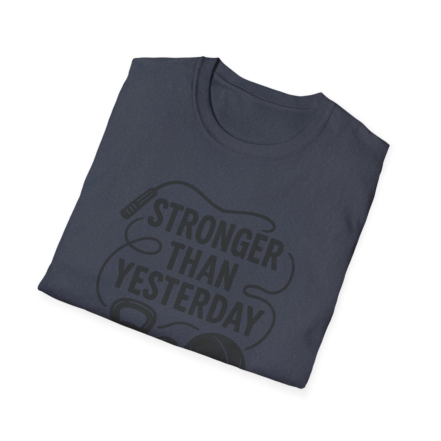 Grit Forge Athletics - "Stronger Than Yesterday" Softstyle Tee-Shirt for Him or Her
