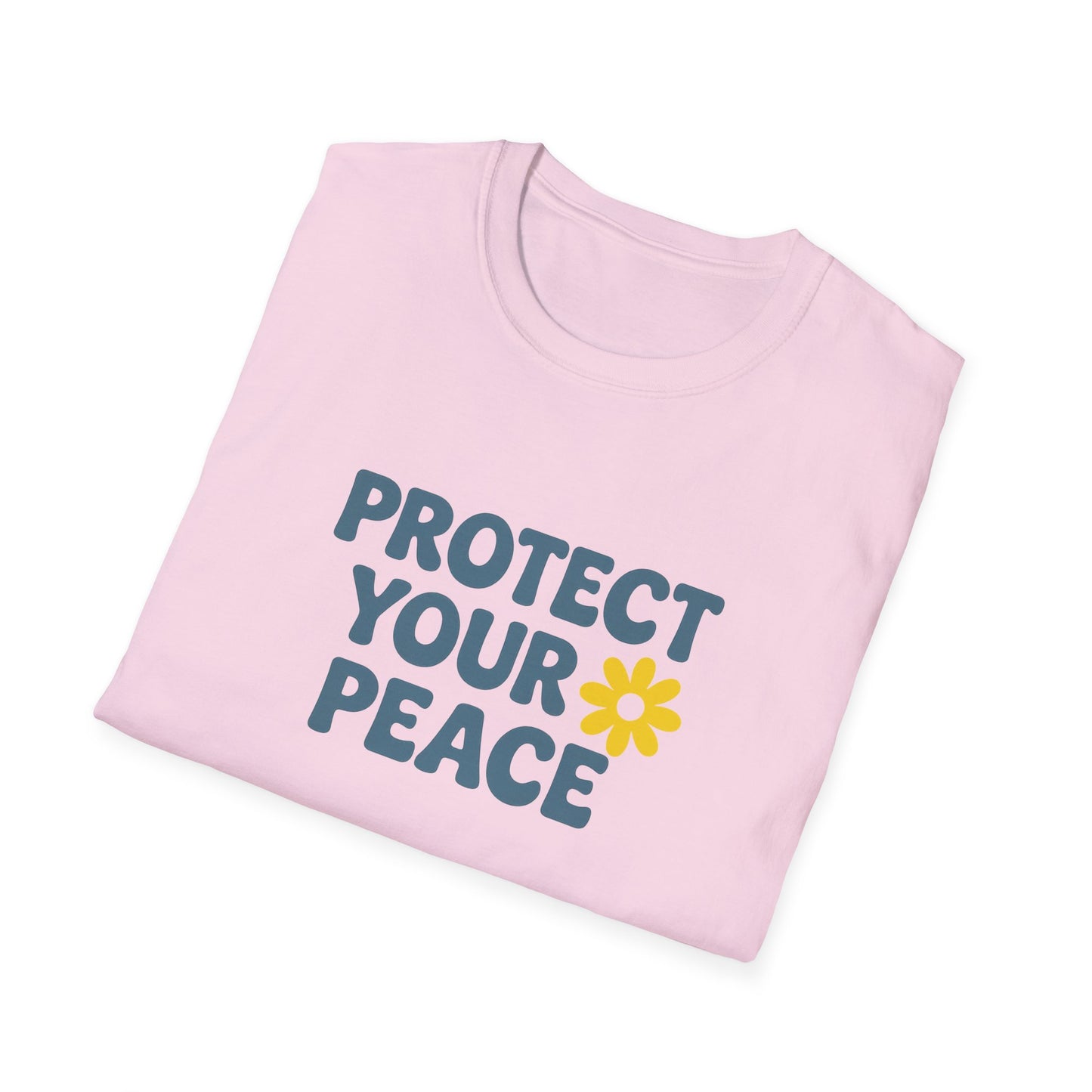 "Protect Your Peace" Casual Softstyle Tee-Shirt