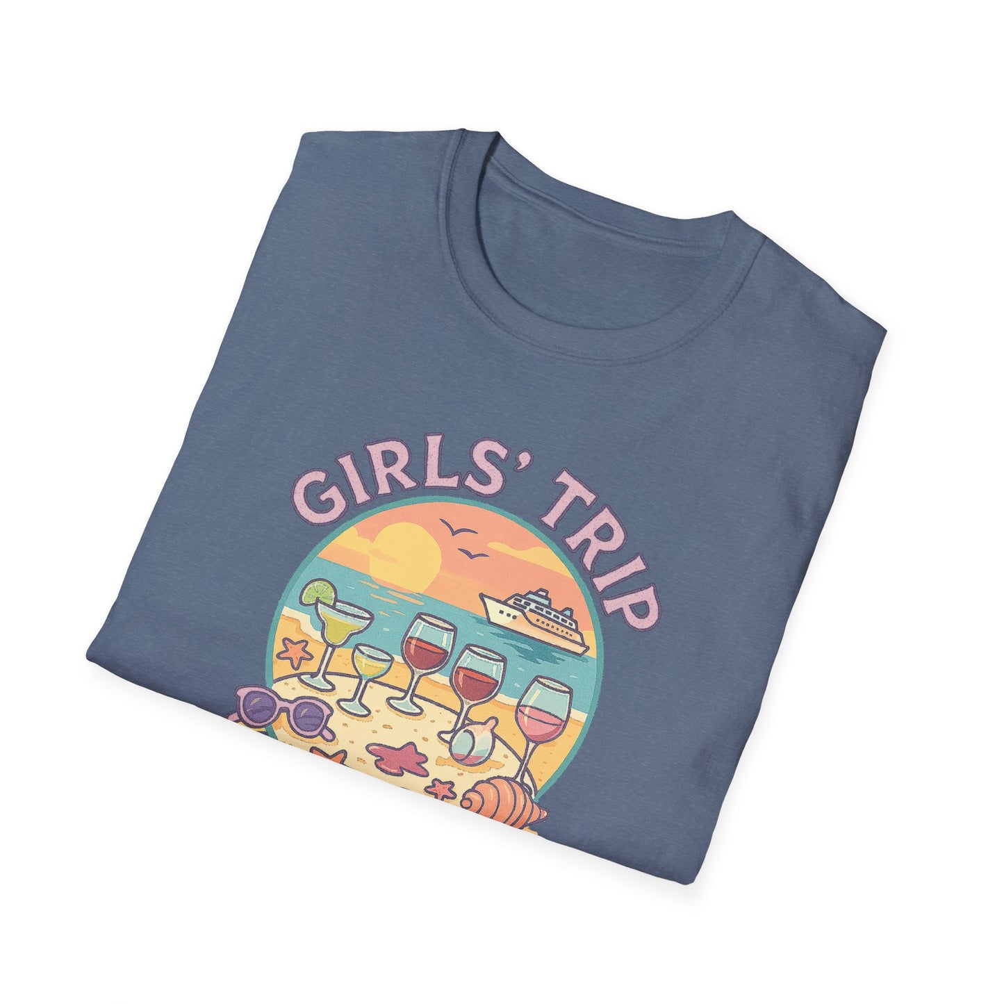 Girls' Trip 2025 Beach Vacation Softstyle Tee-Shirt