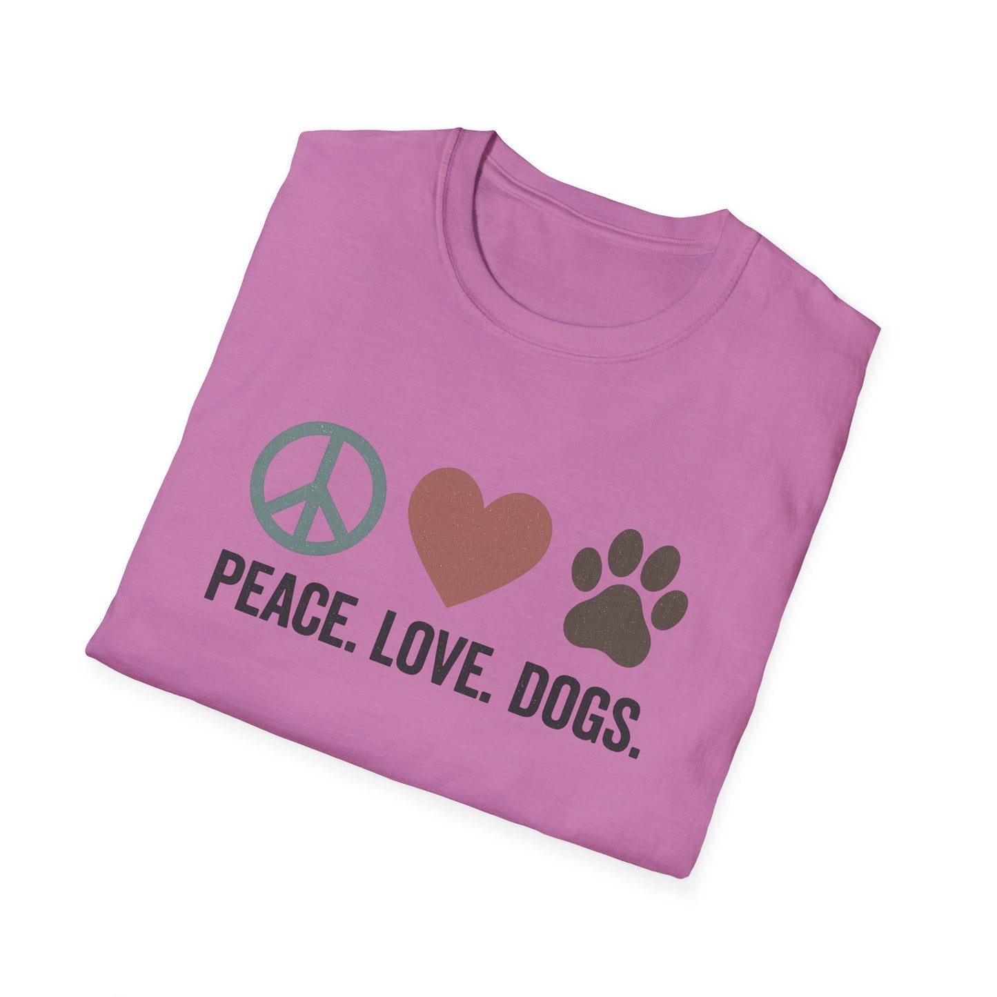 "Peace Love Dogs" Cute Pet Lover's Tee
