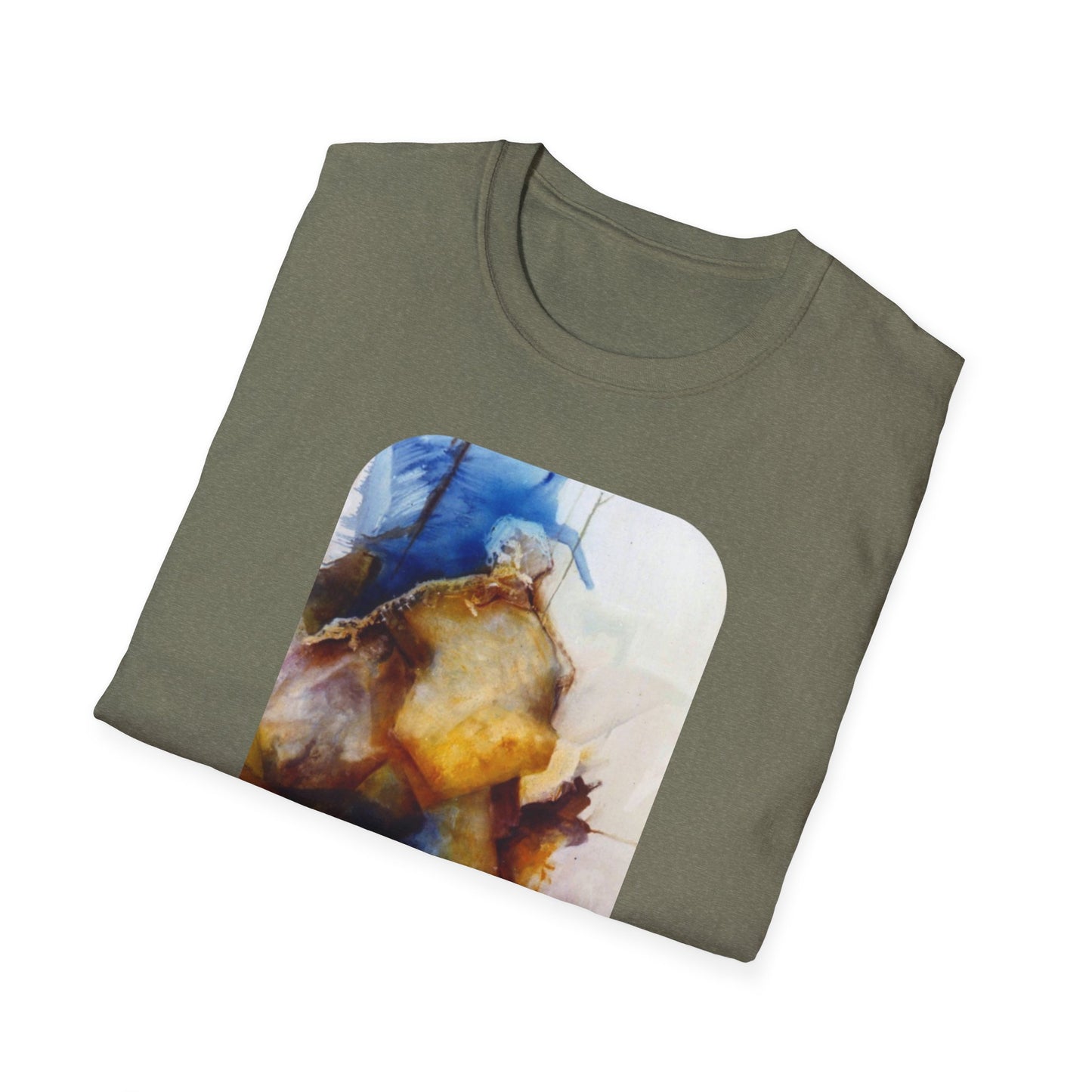 Creative 1960s-Era Authentic Painting Print Tee - "Allfather's Gambit"