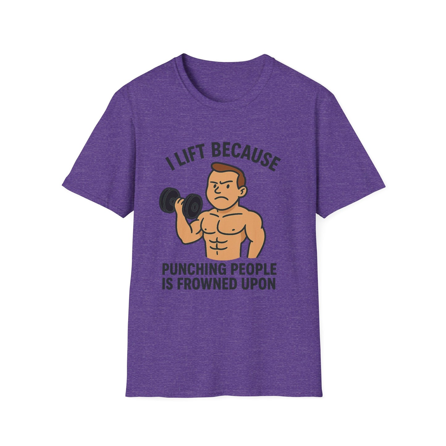 Grit Forge Athletics - "I Lift Because Punching People is Frowned Upon" Weightlifting Tee