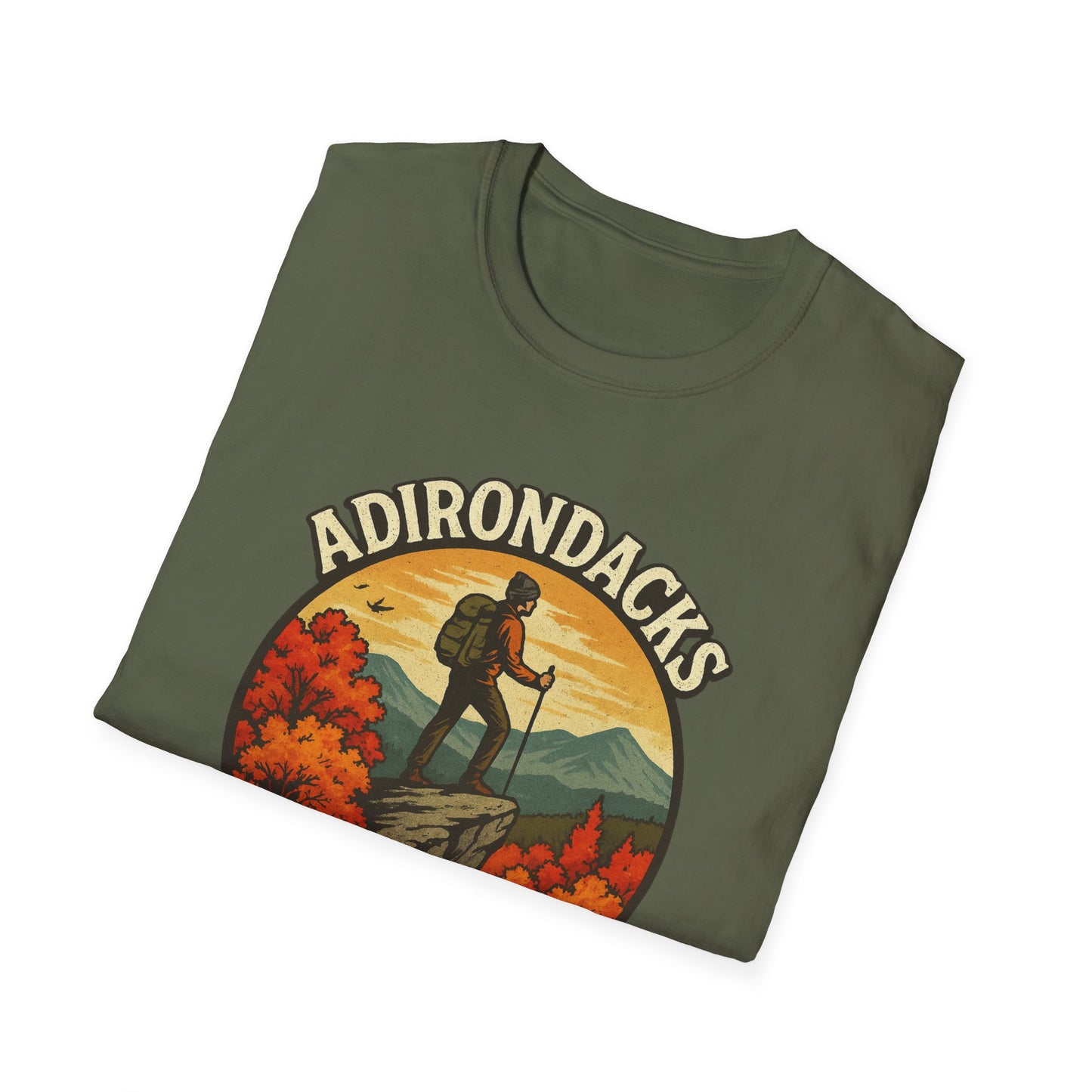 Adirondack Adventure Softstyle Hiking Tee - "Eagle Eyed & Mountain High"