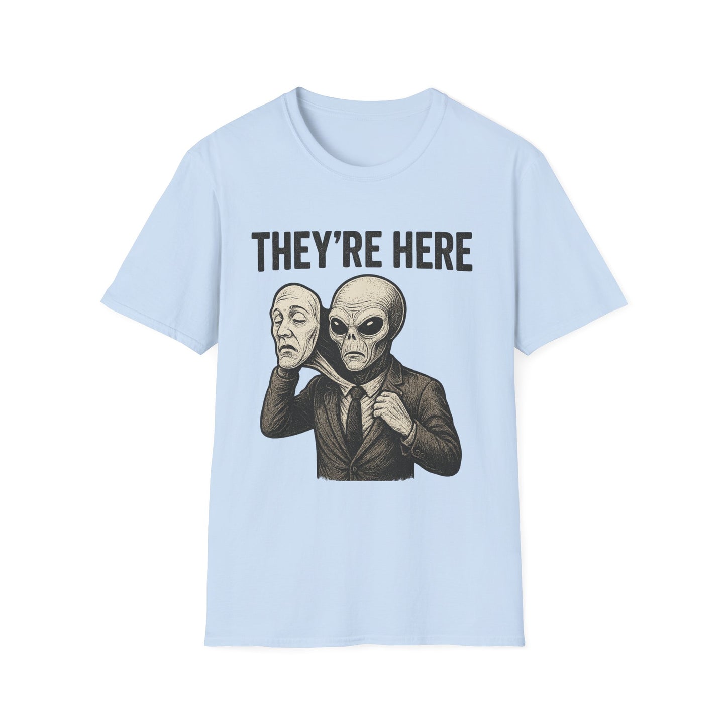 Alien Humor Unisex T-Shirt, Funny Graphic Tee, Costume Party Shirt, Pop Culture Apparel, Gift for Sci-Fi Lovers