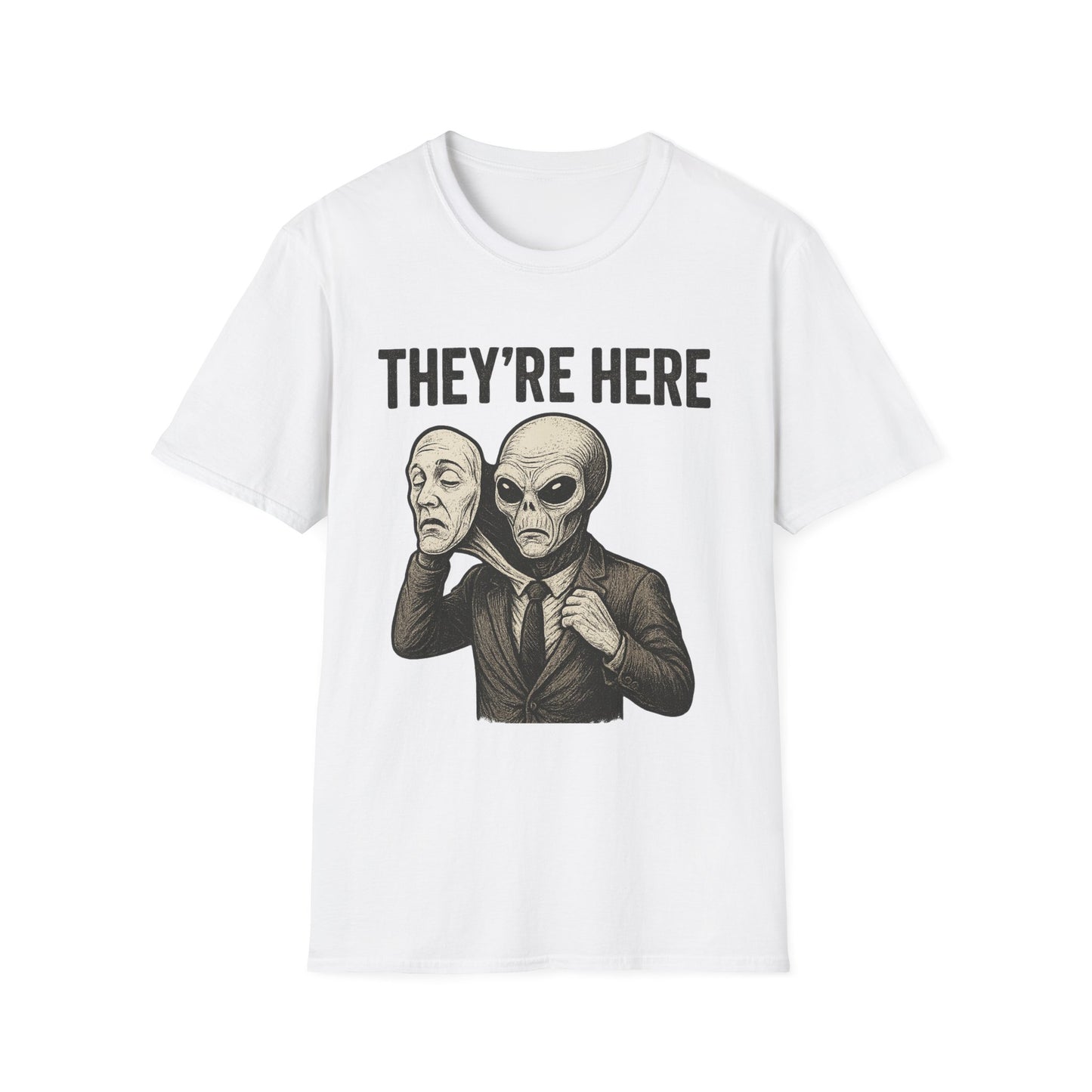 Alien Humor Unisex T-Shirt, Funny Graphic Tee, Costume Party Shirt, Pop Culture Apparel, Gift for Sci-Fi Lovers