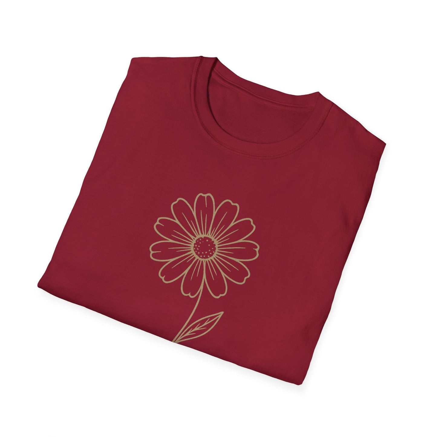 Breathe Floral Relaxed Fit Inspirational Tee-Shirt