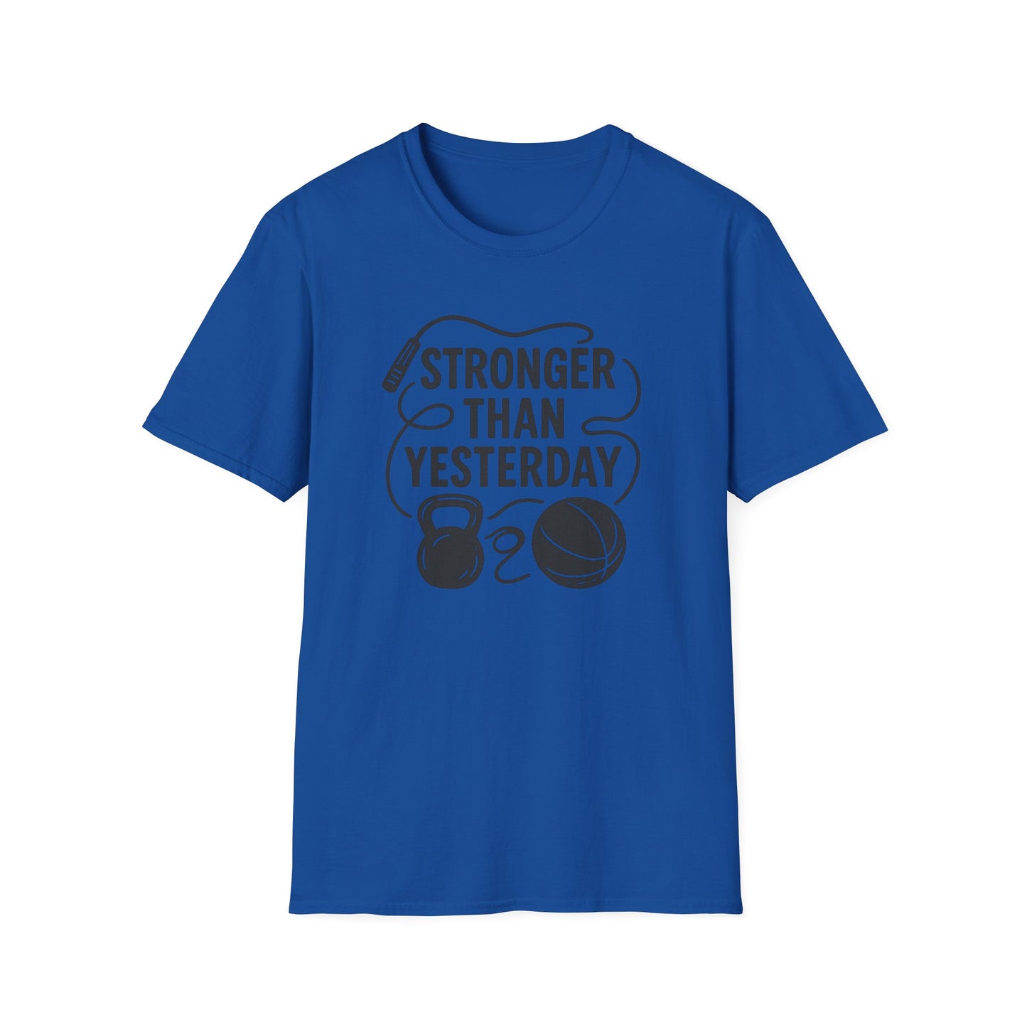 Grit Forge Athletics - "Stronger Than Yesterday" Softstyle Tee-Shirt for Him or Her