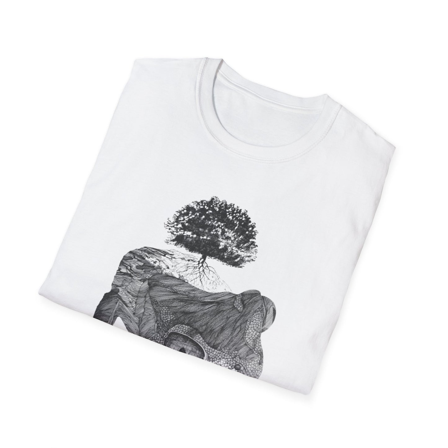 Abundant Life 1960s Frog Creative Graphic Tee - "Gaia's Shepherd"