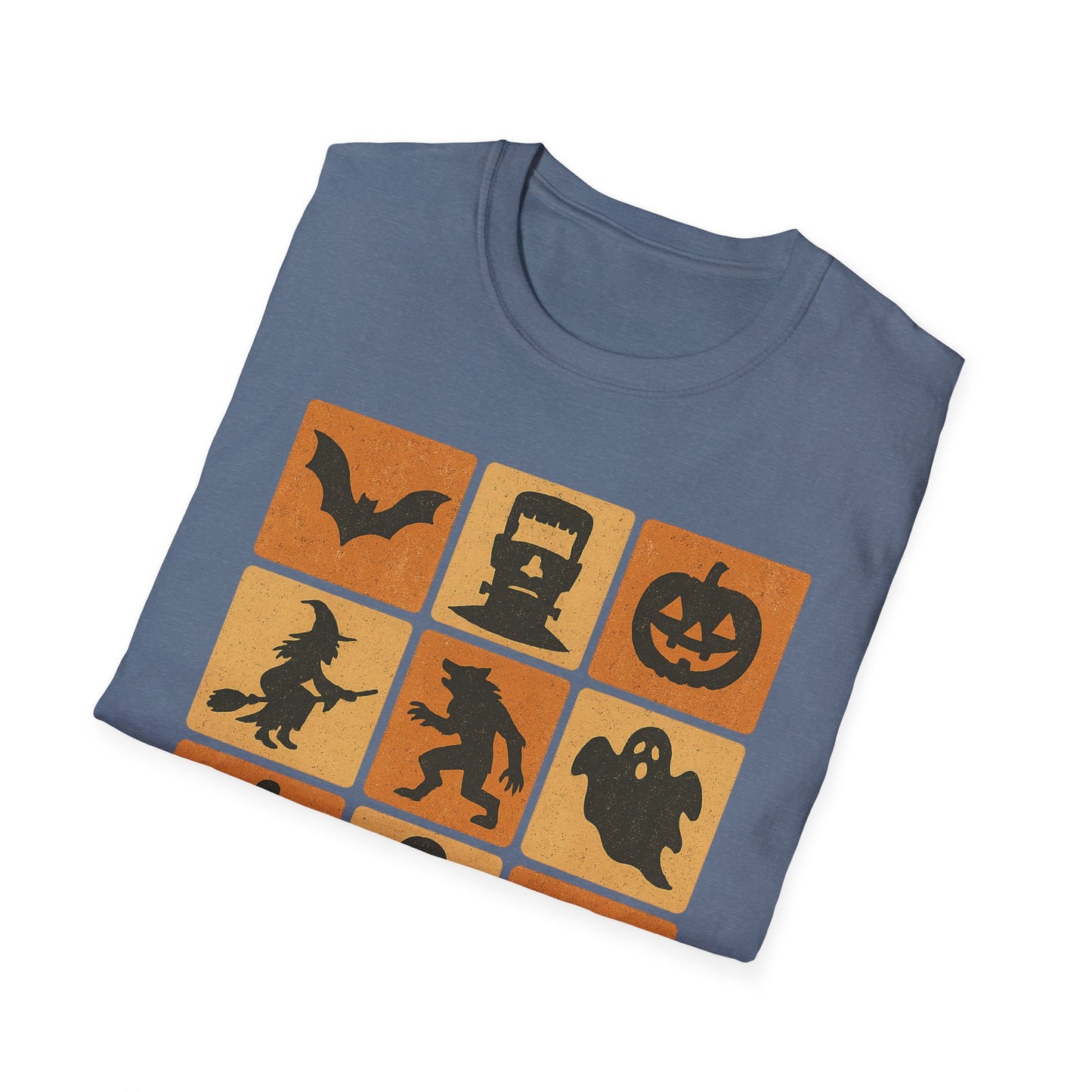 Halloween-Themed Monster Graphic Tee Shirt