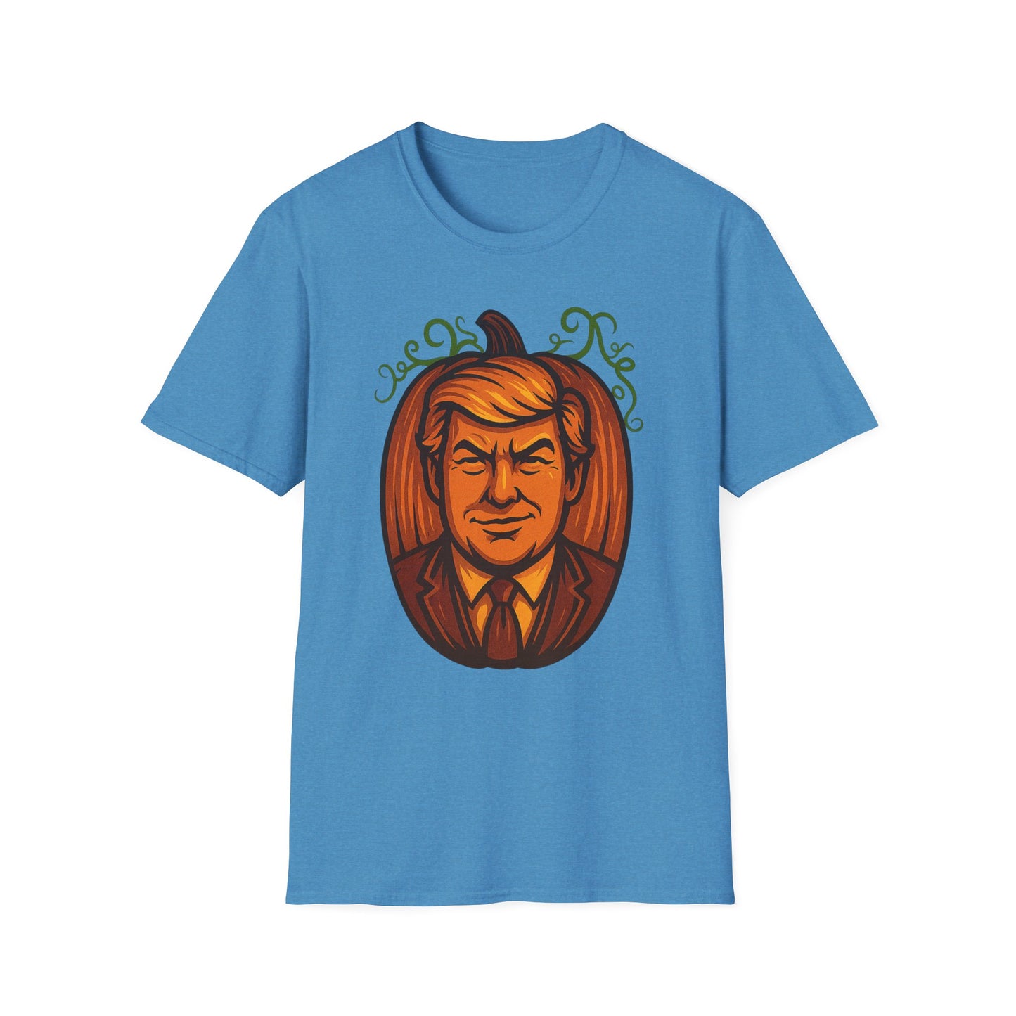 President Pumpkin Head Halloween Graphic Tee-Shirt