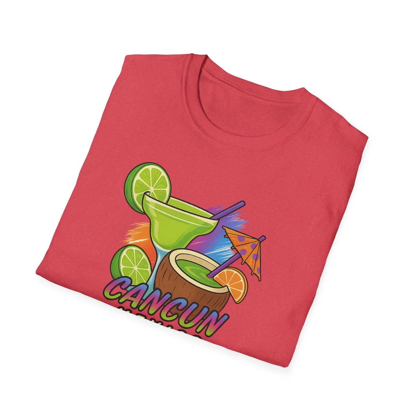 Cancun Beach Time, Cocktails, and Fun Tee-Shirt for Him or Her
