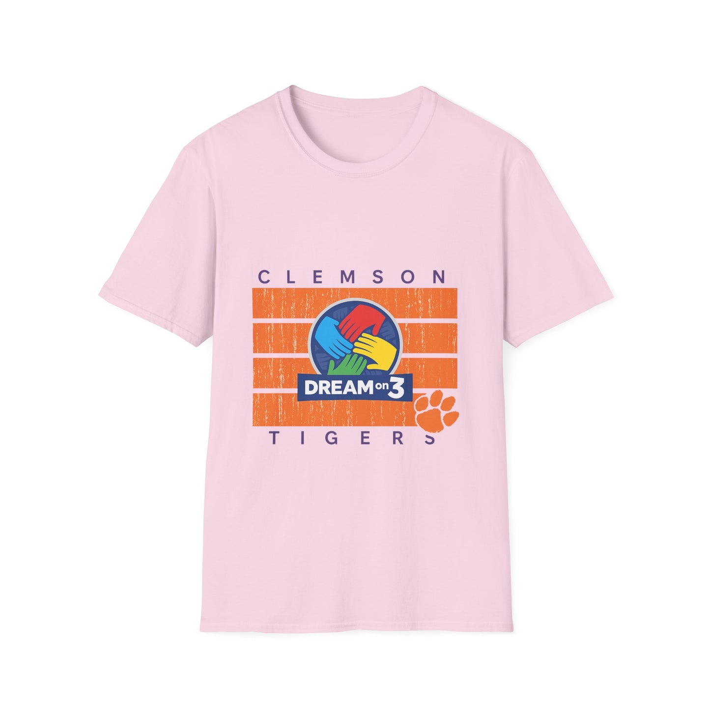 Clemson Tigers Dream on 3 Unisex Softstyle T-Shirt, Casual Tee, College Apparel, Graduation Gift, School Spirit Wear