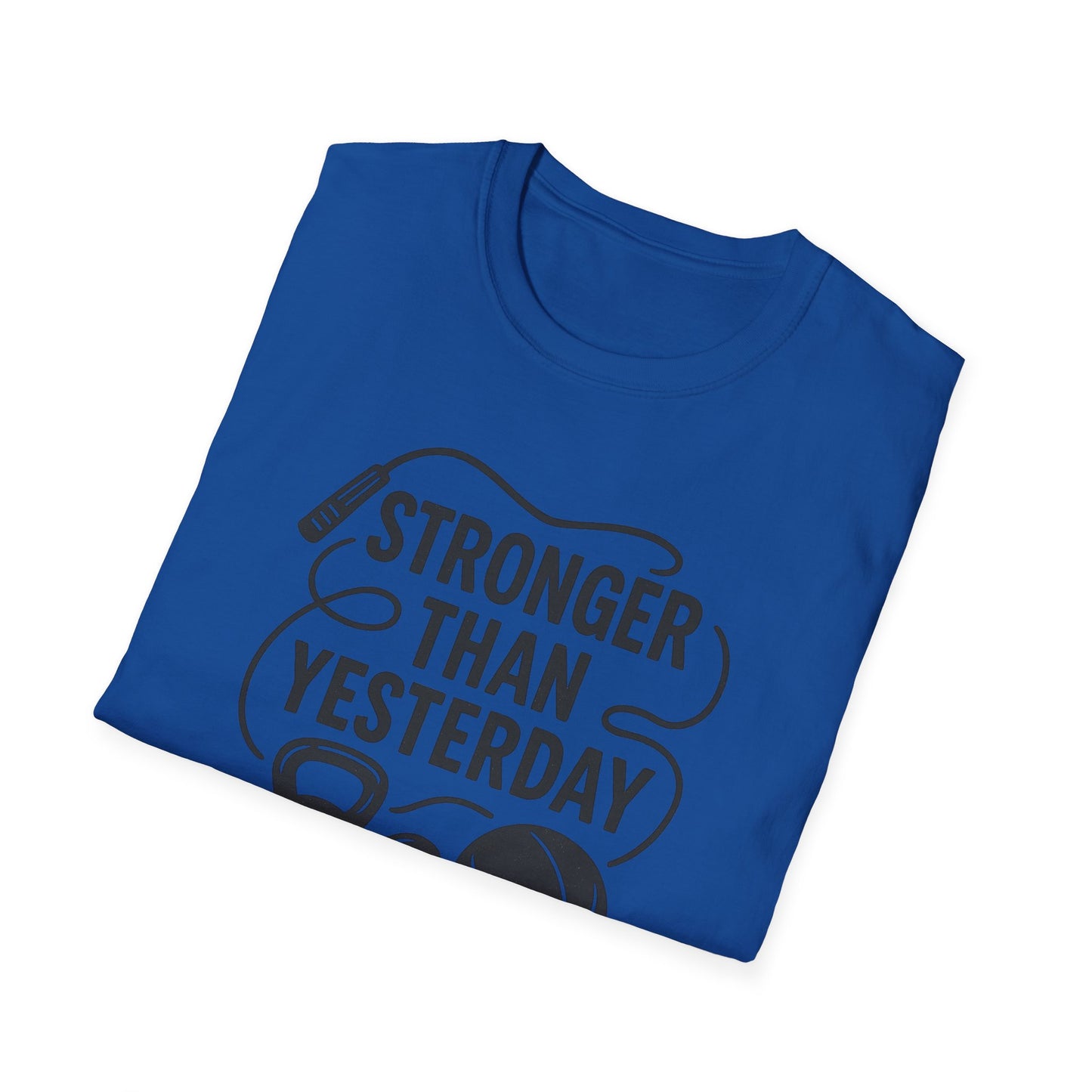 Grit Forge Athletics - "Stronger Than Yesterday" Softstyle Tee-Shirt for Him or Her