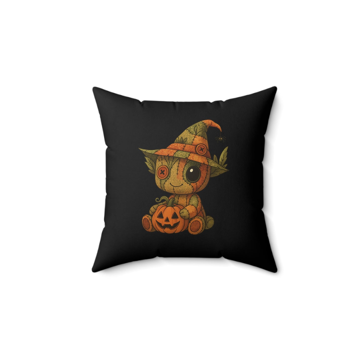 Adorable Halloween Decorative Pillow with Patchwork Baby