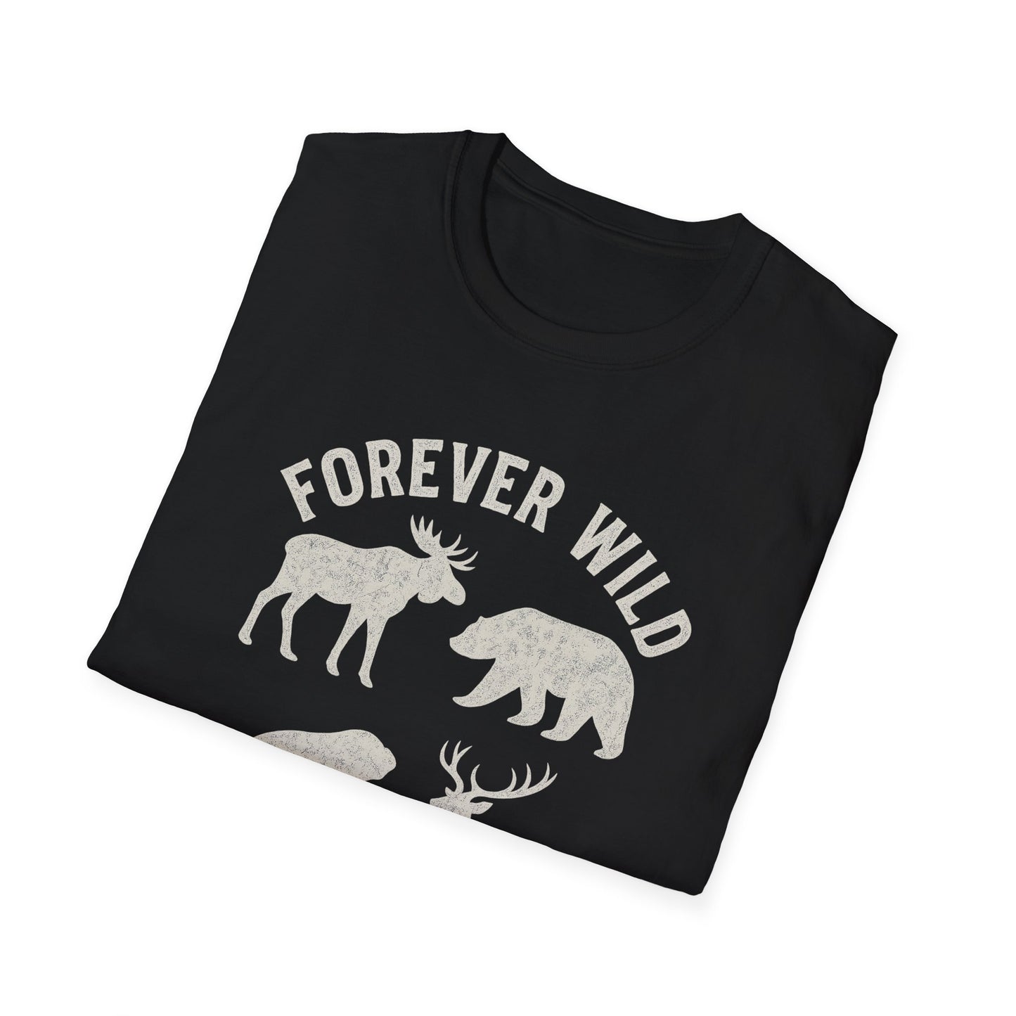 Adirondack Wildlife Softstyle Tee-Shirt - "Forever Wild"