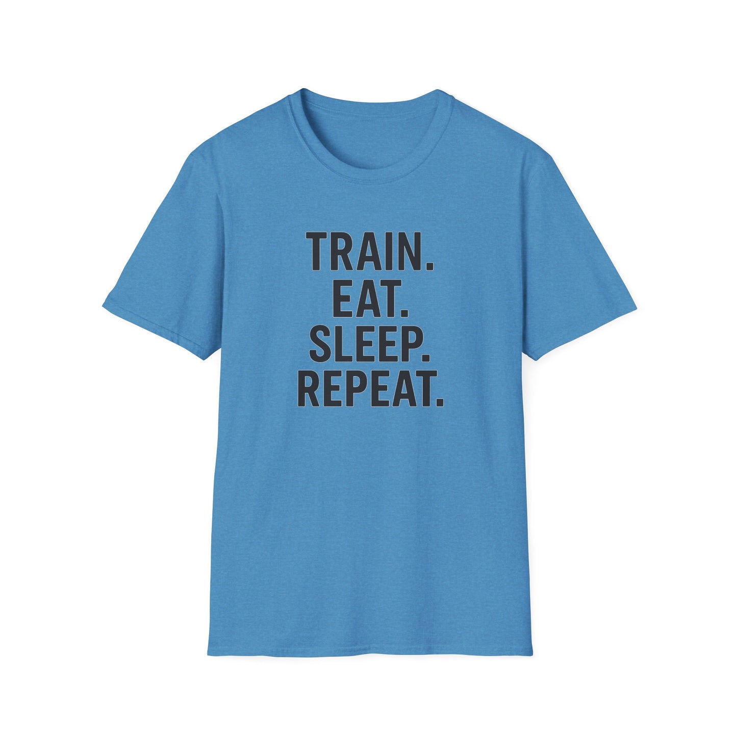Grit Forge Athletics - Train Eat Sleep Repeat Motivational Fitness Tee-Shirt