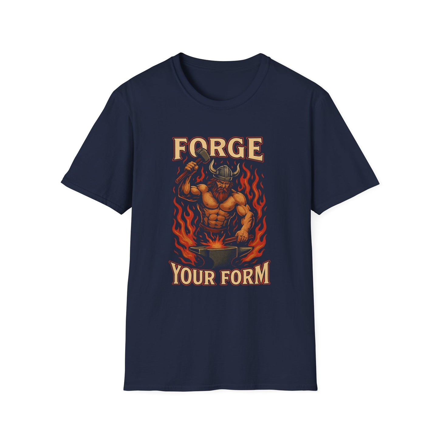 Grit Forge Athletics - "Forge Your Form" Weight Training T-Shirt