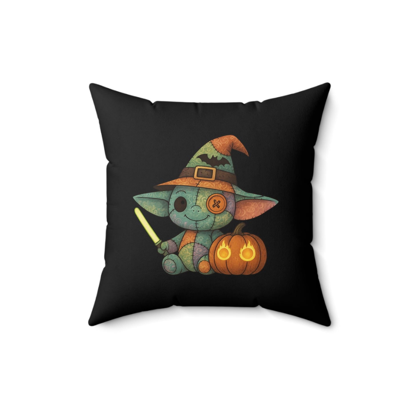 Halloween-Themed Decorative Pillow - Patchwork Baby