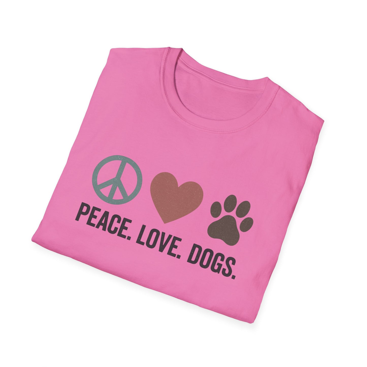 "Peace Love Dogs" Cute Pet Lover's Tee