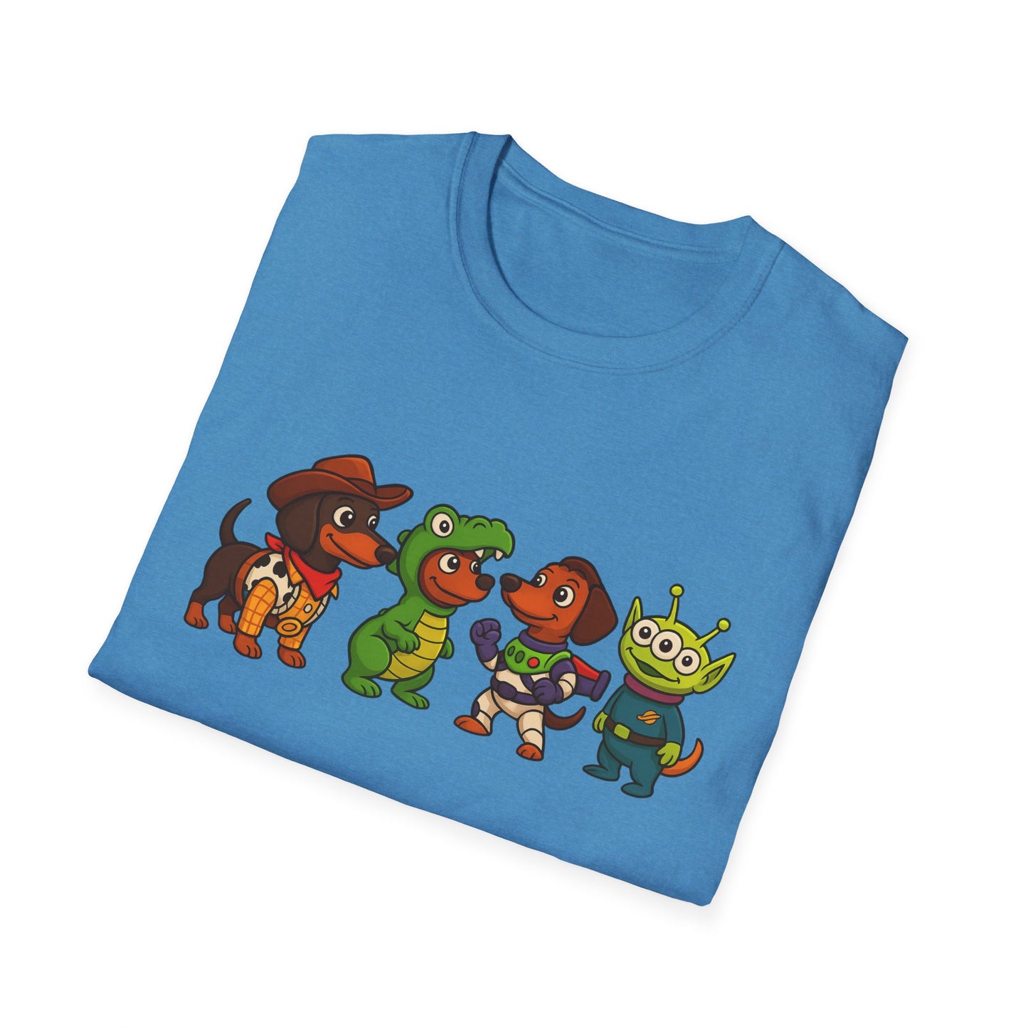 Cute Dachshund Halloween Cartoon Ensemble Tee Shirt