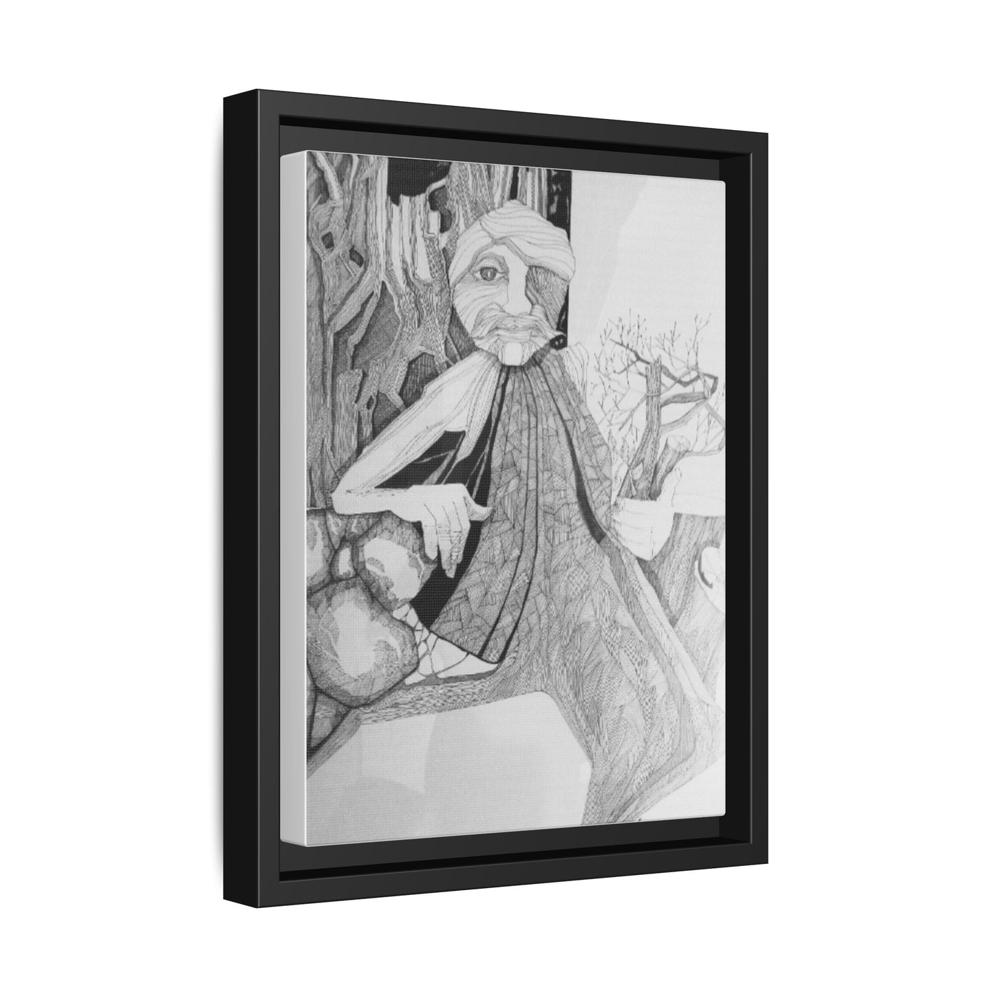 Authentic 1960s Creative Pen and Ink Artwork - "Entmoot"