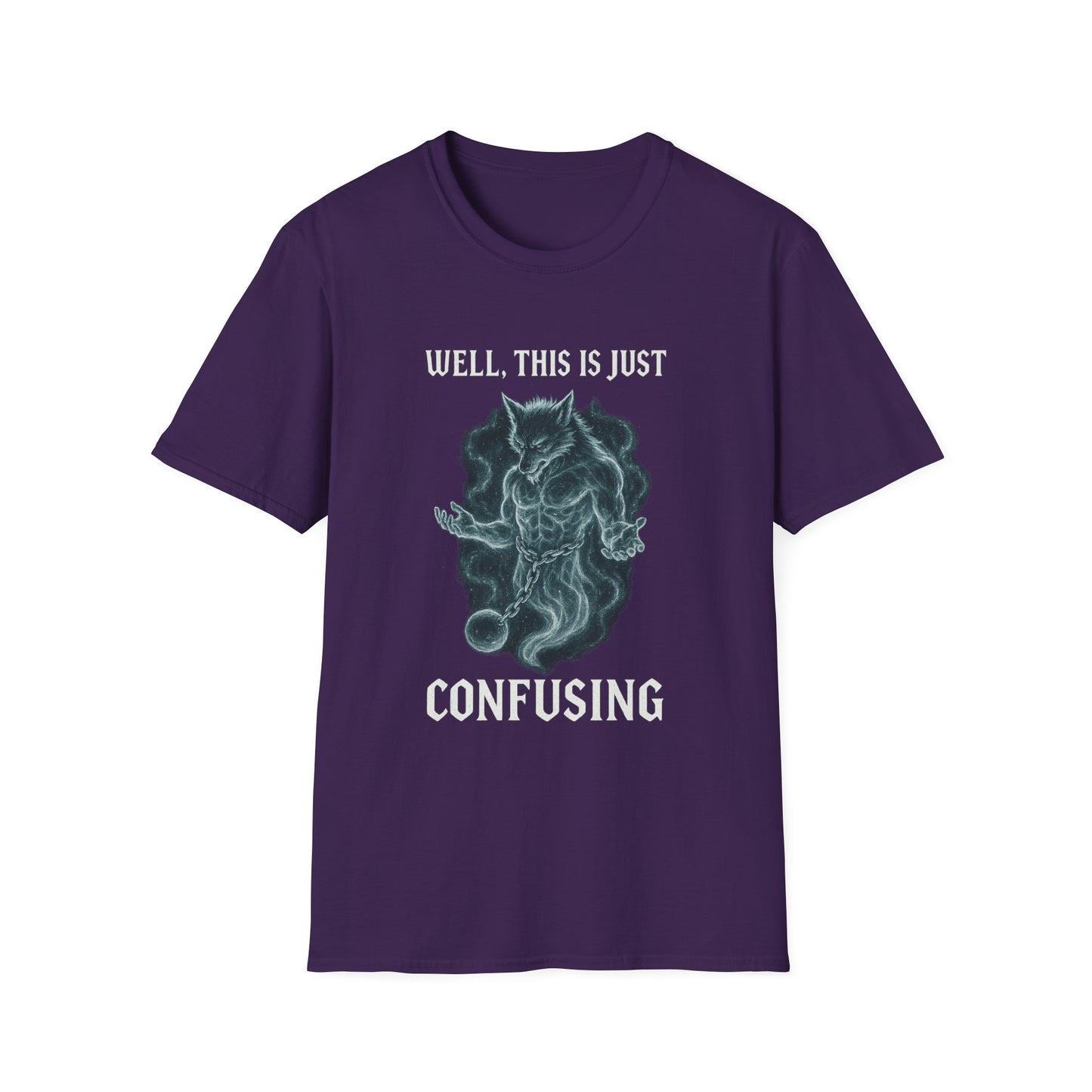 Confusing WereGhost Graphic Softstyle Halloween Tee-Shirt