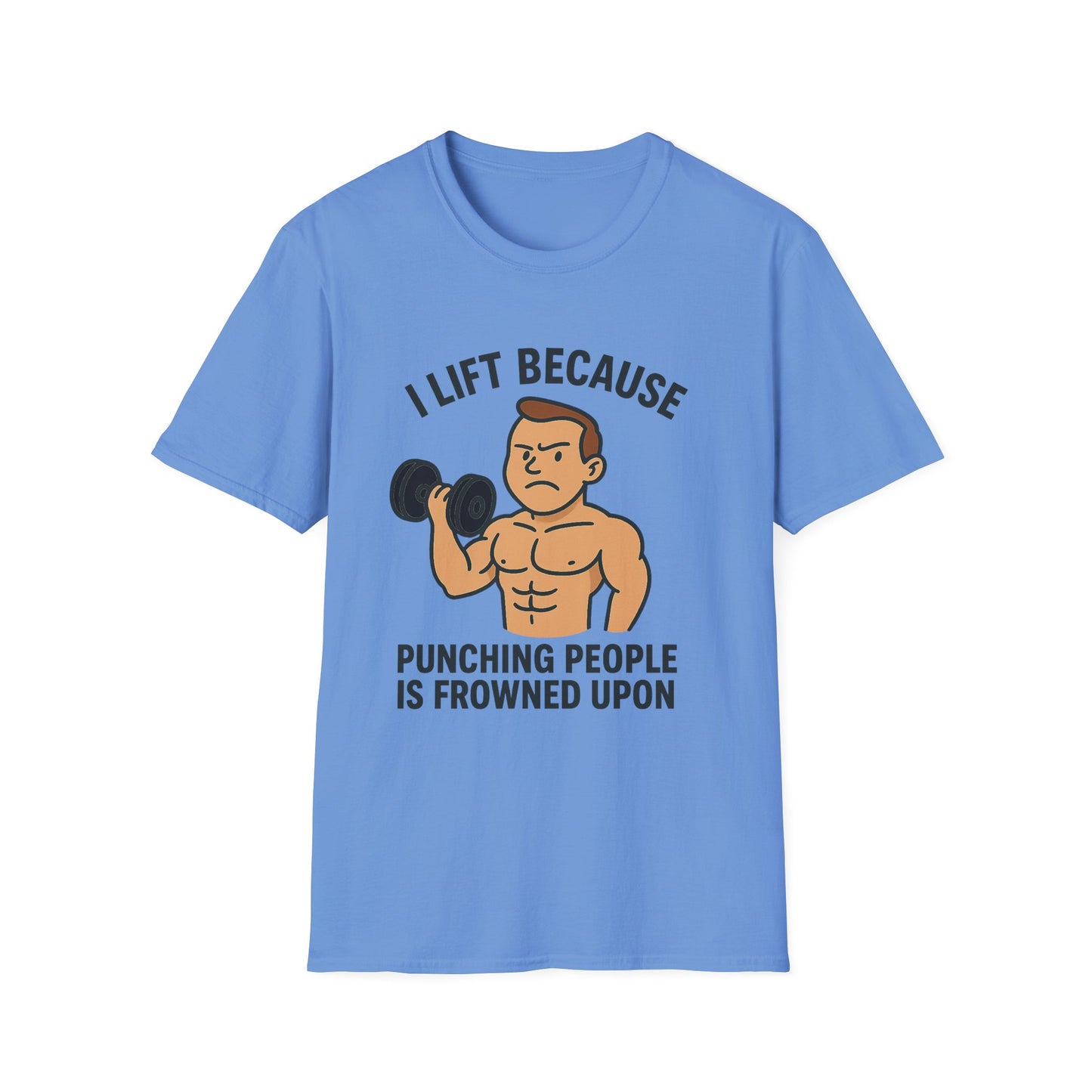 Grit Forge Athletics - "I Lift Because Punching People is Frowned Upon" Weightlifting Tee