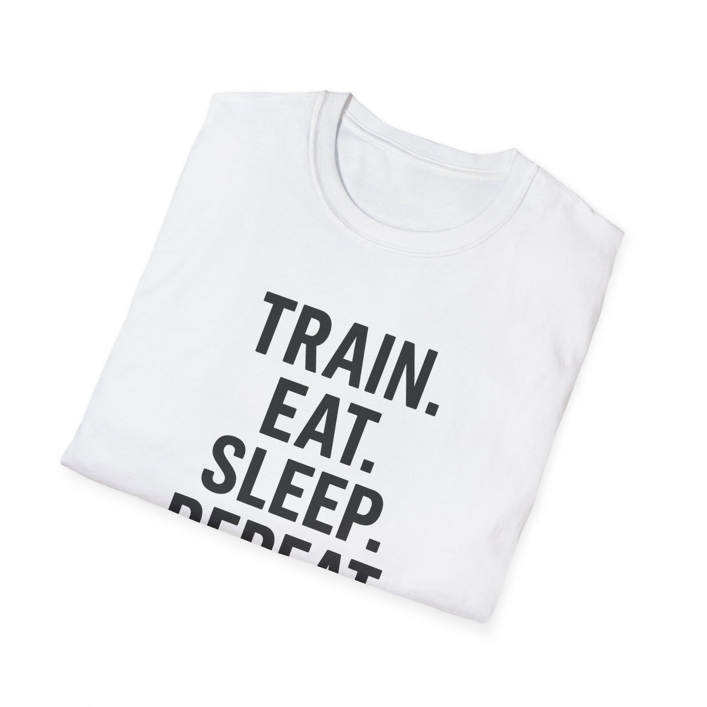 Grit Forge Athletics - Train Eat Sleep Repeat Motivational Fitness Tee-Shirt