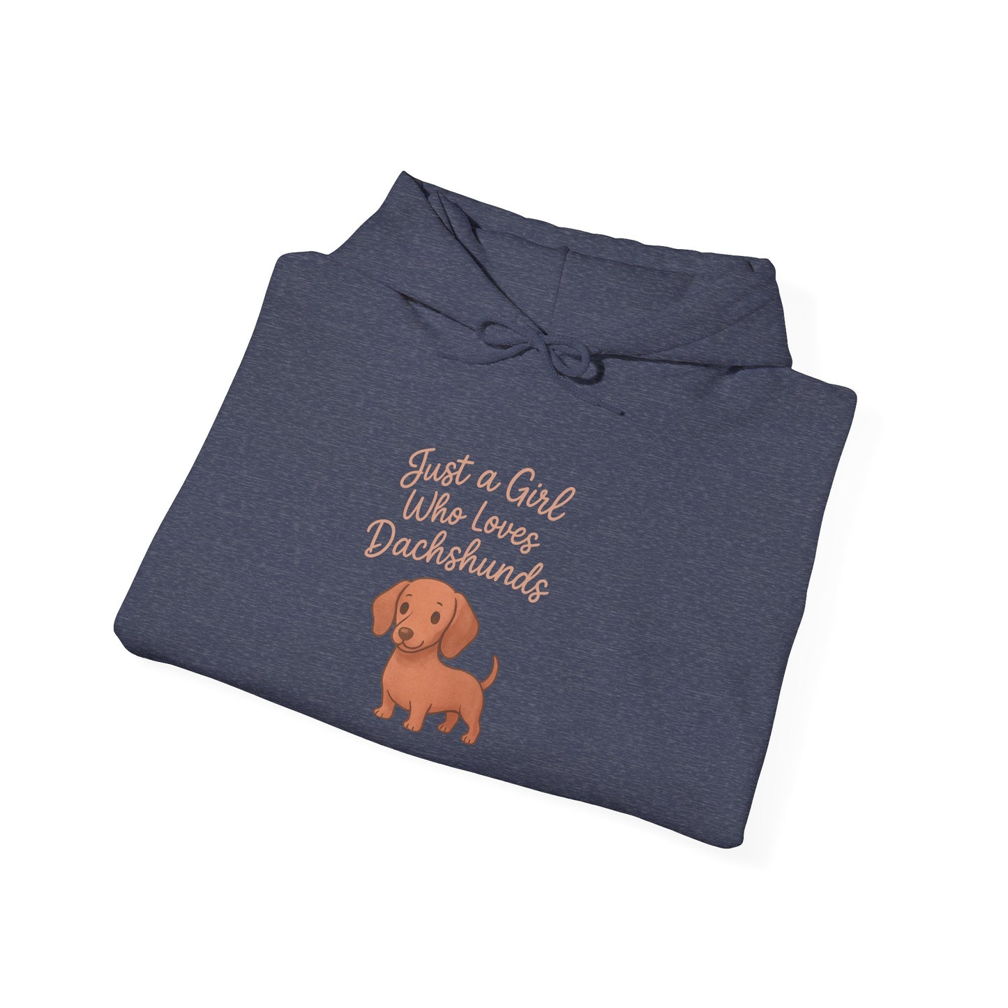 Dachshund Lover Cozy Hoodie - "Just a Girl Who Loves Dachshunds"