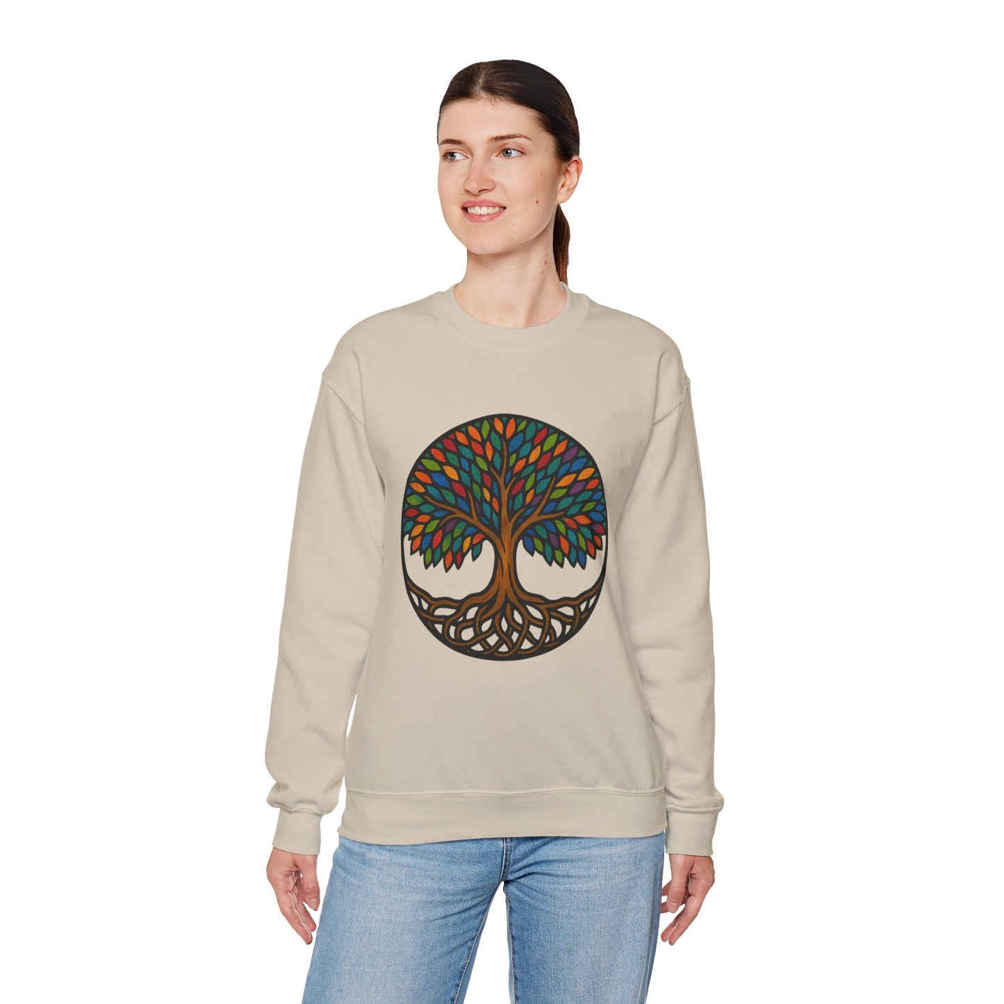 Tree of Life, Yggdrasil, Cozy Crewneck Sweatshirt
