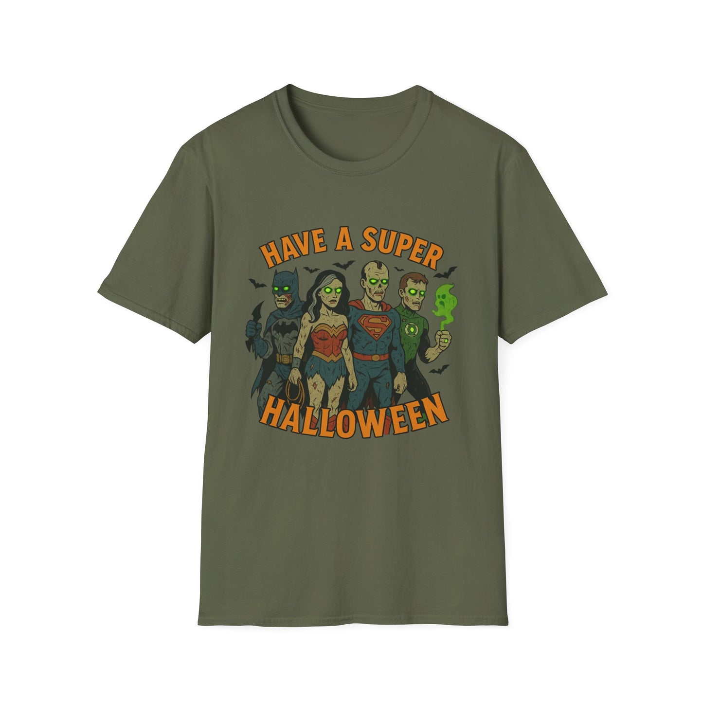 Halloween Superhero Graphic Zombie Tee-Shirt