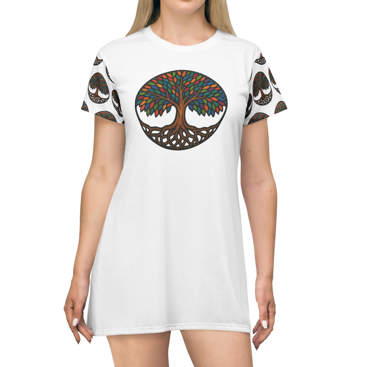 Yggdrasil, Tree of Life Bedtime Tee-Shirt Dress