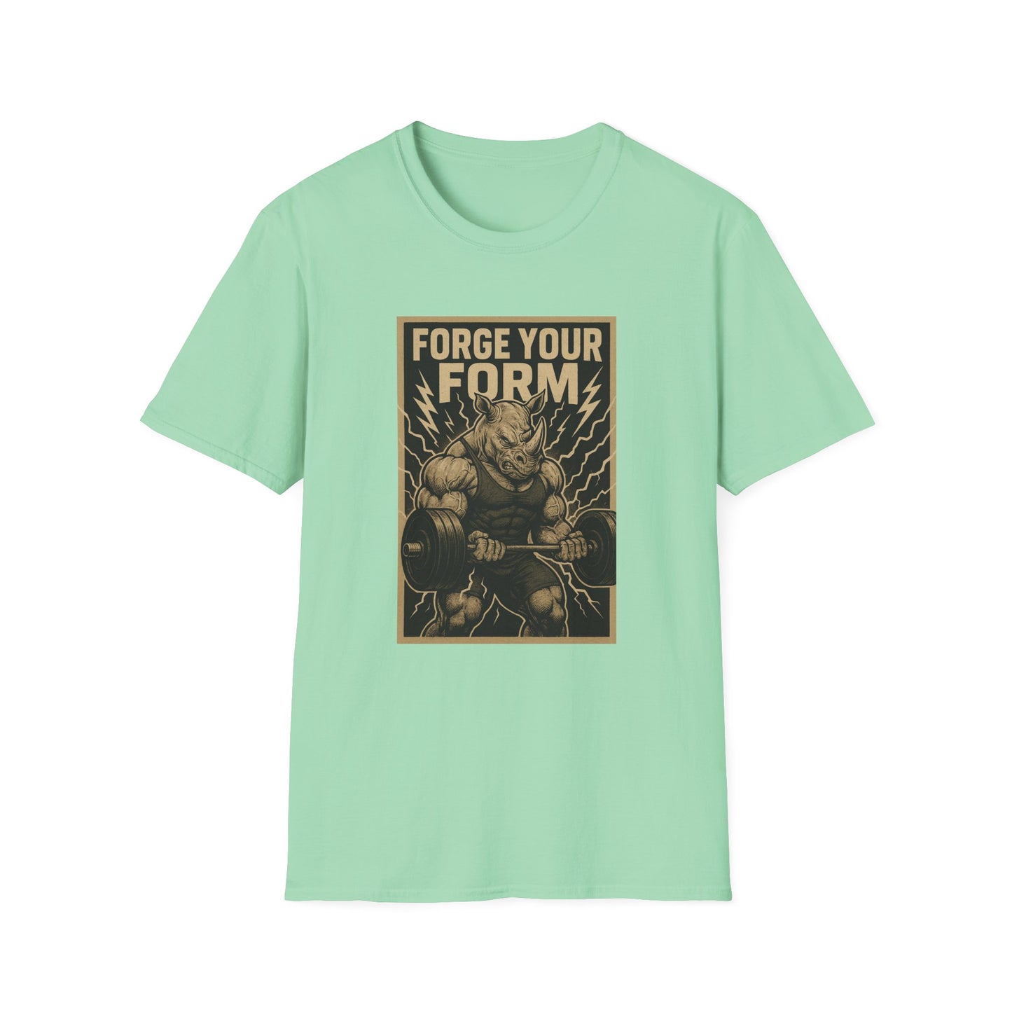 Grit Forge Athletics - "Forge Your Form" Weight Lifting Tee
