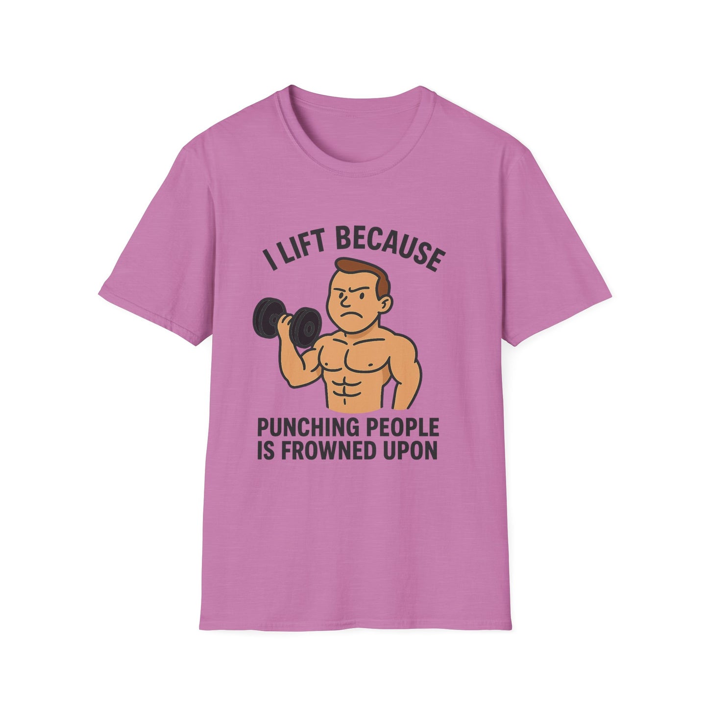 Grit Forge Athletics - "I Lift Because Punching People is Frowned Upon" Weightlifting Tee