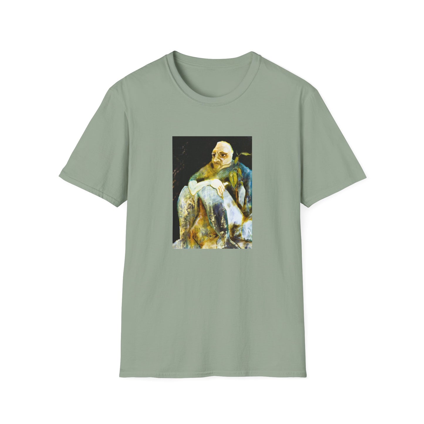 Retro 1960s-Era Authentic Art Tee-Shirt - "Contemplating Shrubbery"