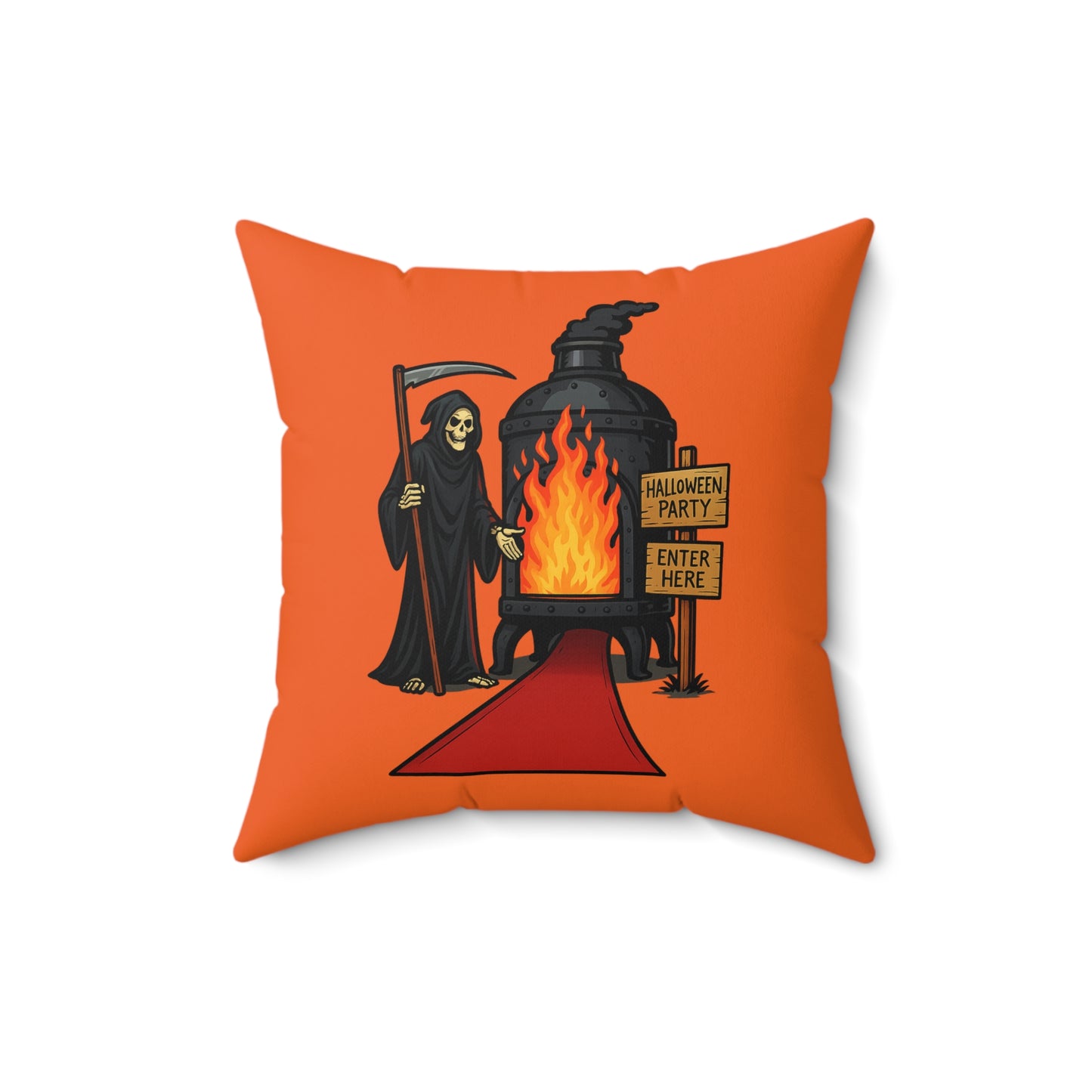 Halloween Party Grim Reaper Pillow
