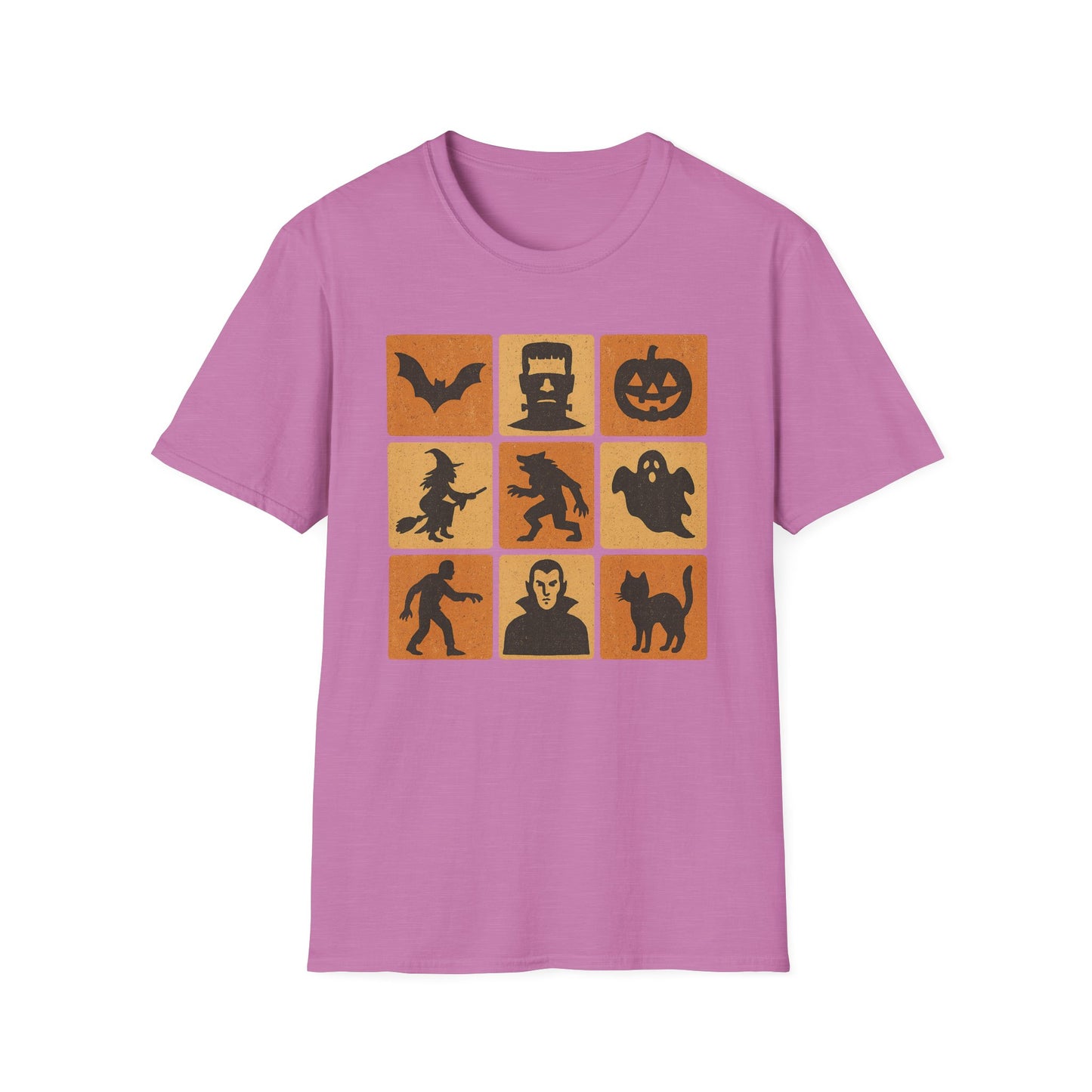 Halloween-Themed Monster Graphic Tee Shirt