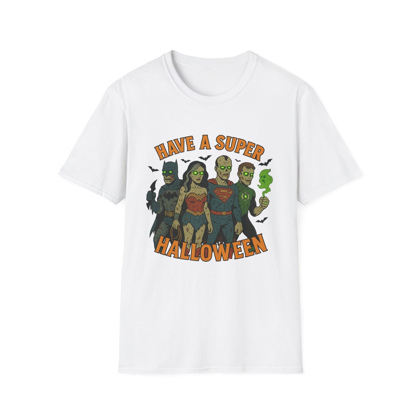 Halloween Superhero Graphic Zombie Tee-Shirt