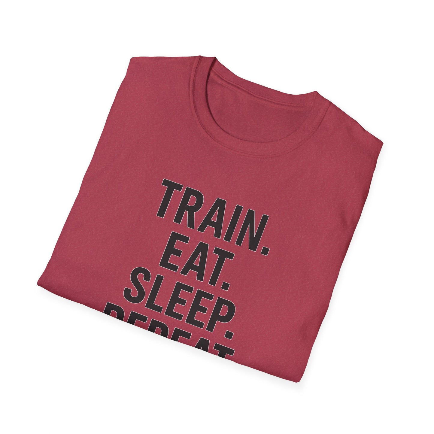 Grit Forge Athletics - Train Eat Sleep Repeat Motivational Fitness Tee-Shirt